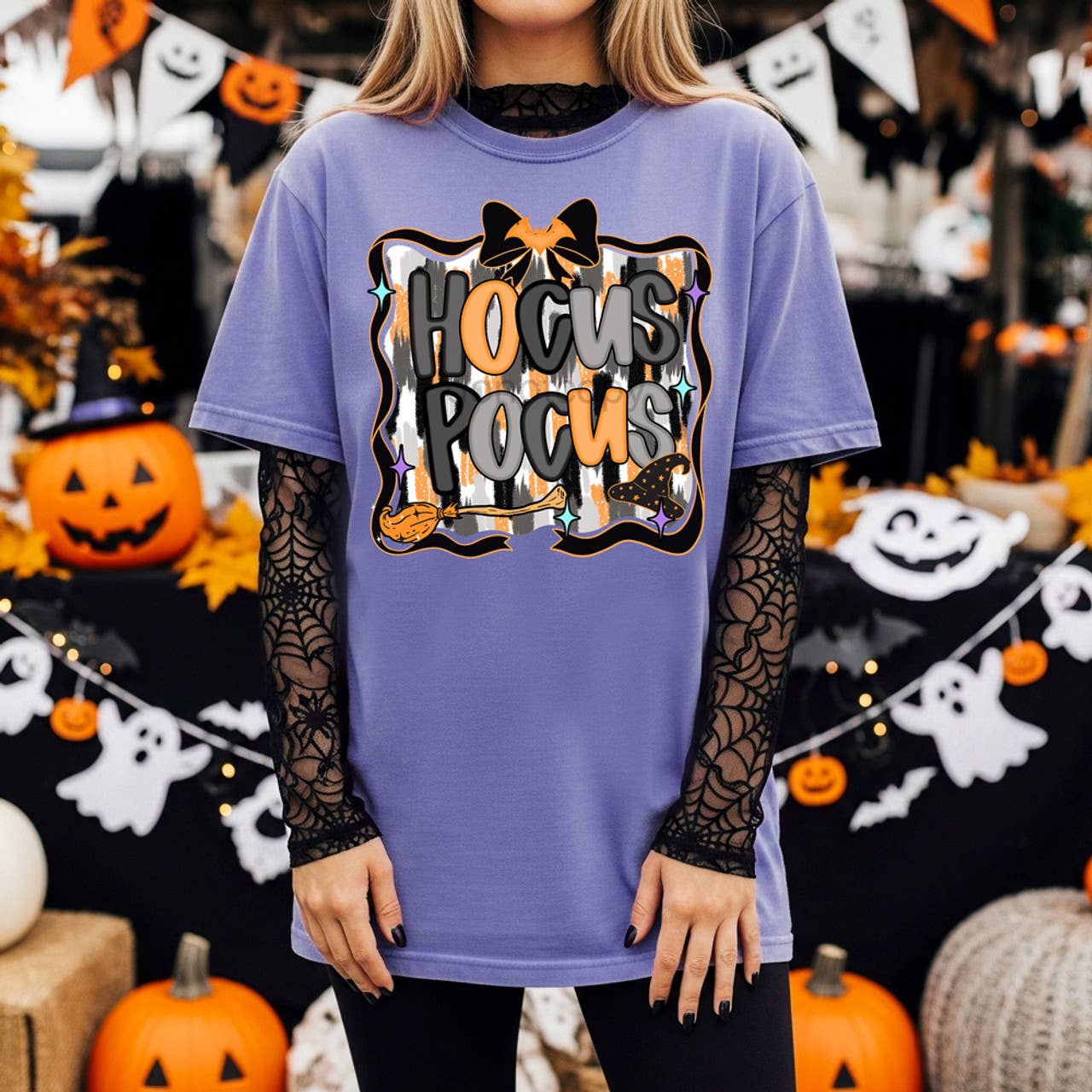 Hocus Pocus Coquette Tee Hoodie, Sweatshirt | PodTeesHub.com