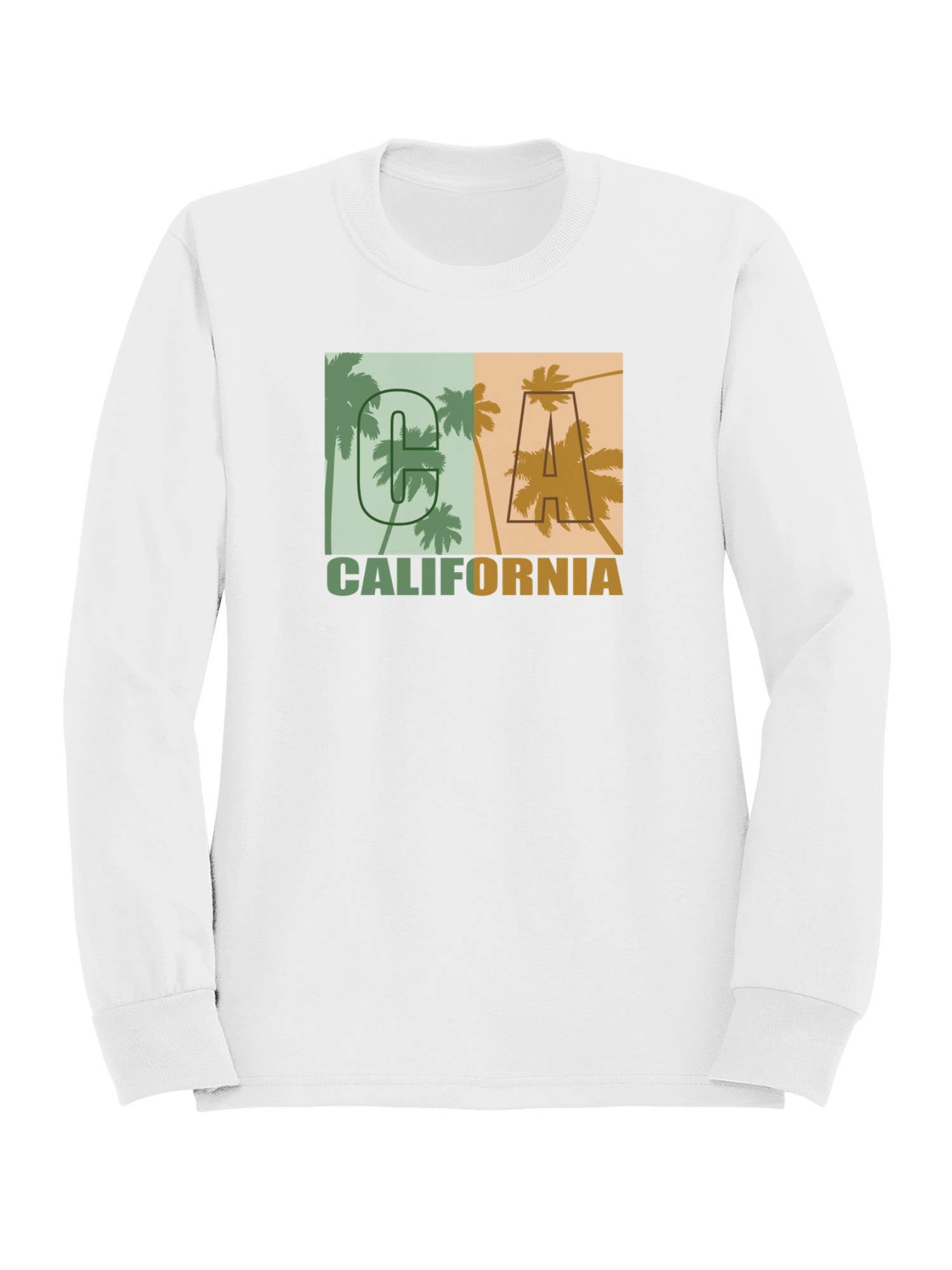 California Palm Tree Art Men's Sweatshirt T-Shirts, Hoodie | PodTeesHub.com