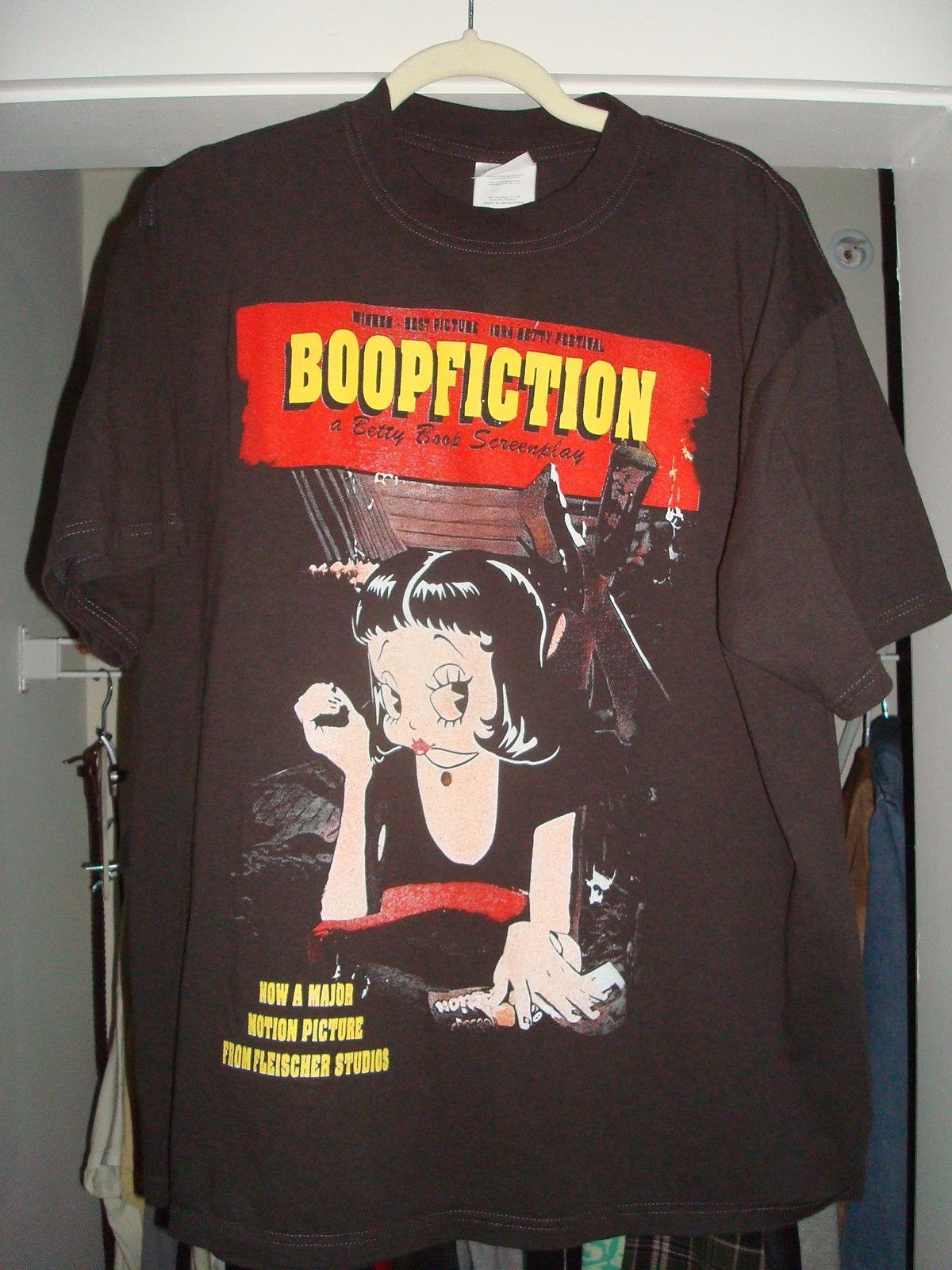 Vintage Boop Fiction Betty Booo Parody T Shirt Xl Hoodie, Sweatshirt | PodTeesHub.com