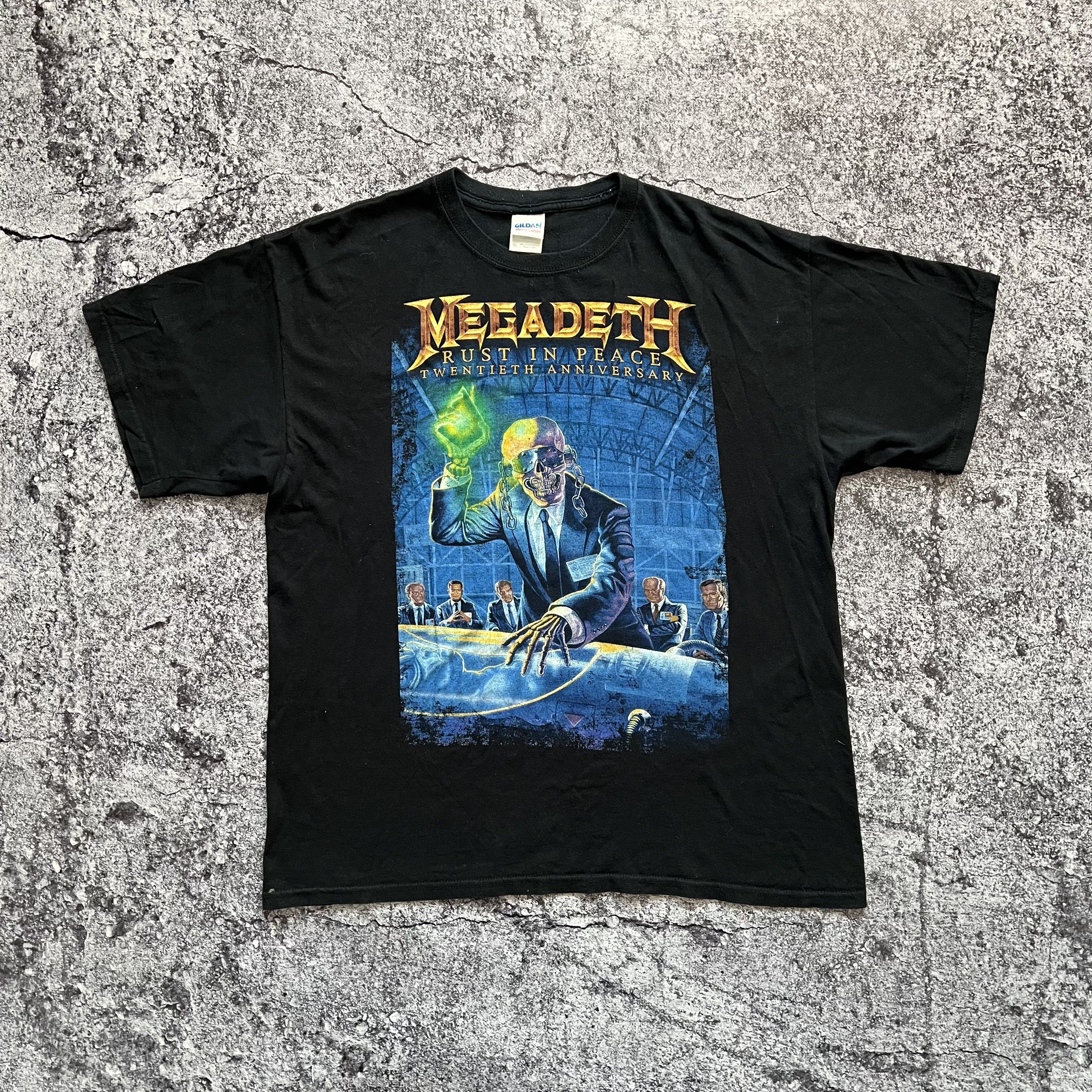 Megadeth X Vintage Vintage Megadeth T Shirt 90s Big Logo Size Xl Hoodie, Sweatshirt | PodTeesHub.com