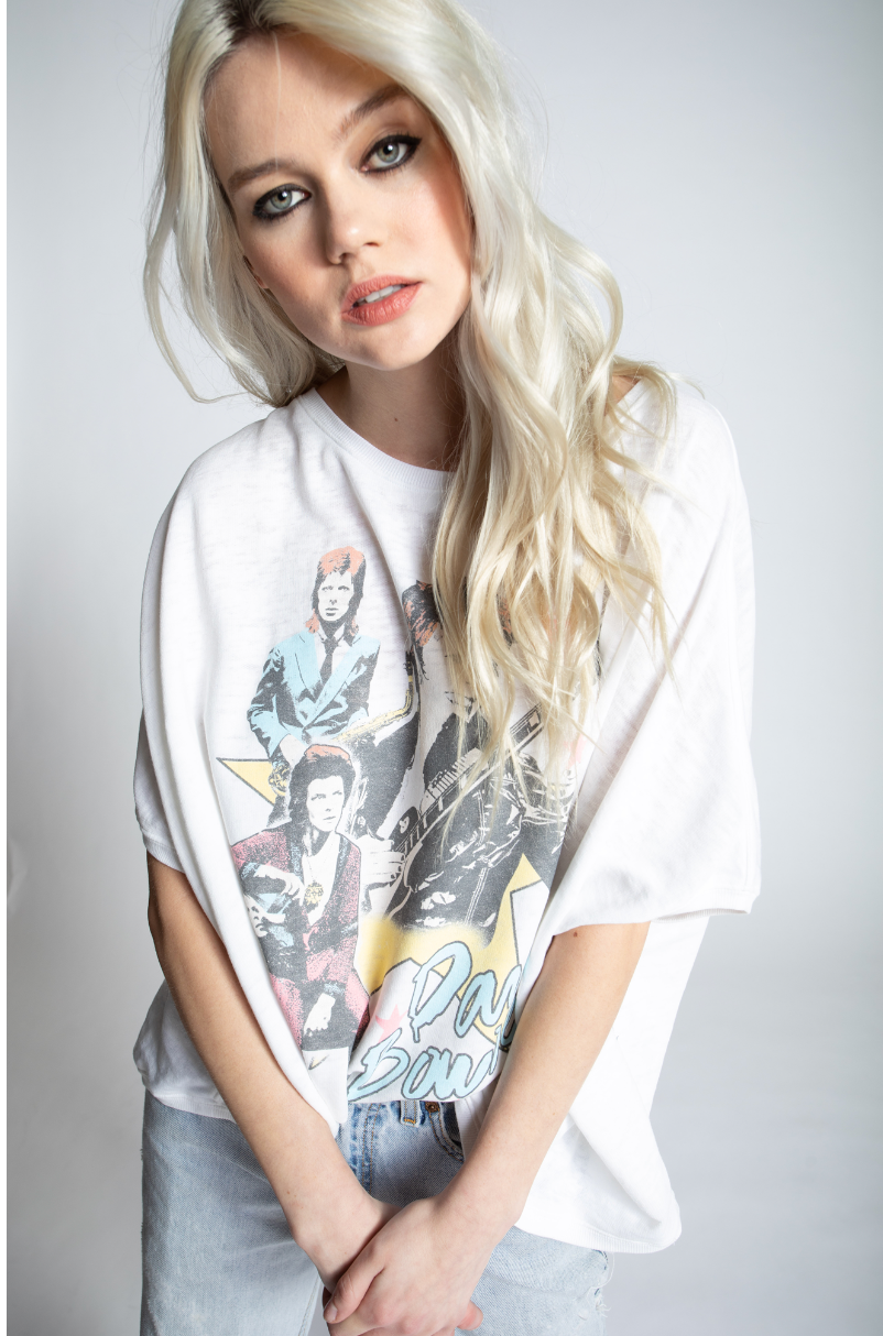 302093 - 630 David Bowie Stars Lightweight Sweatshirt T-Shirts, Hoodie | PodTeesHub.com