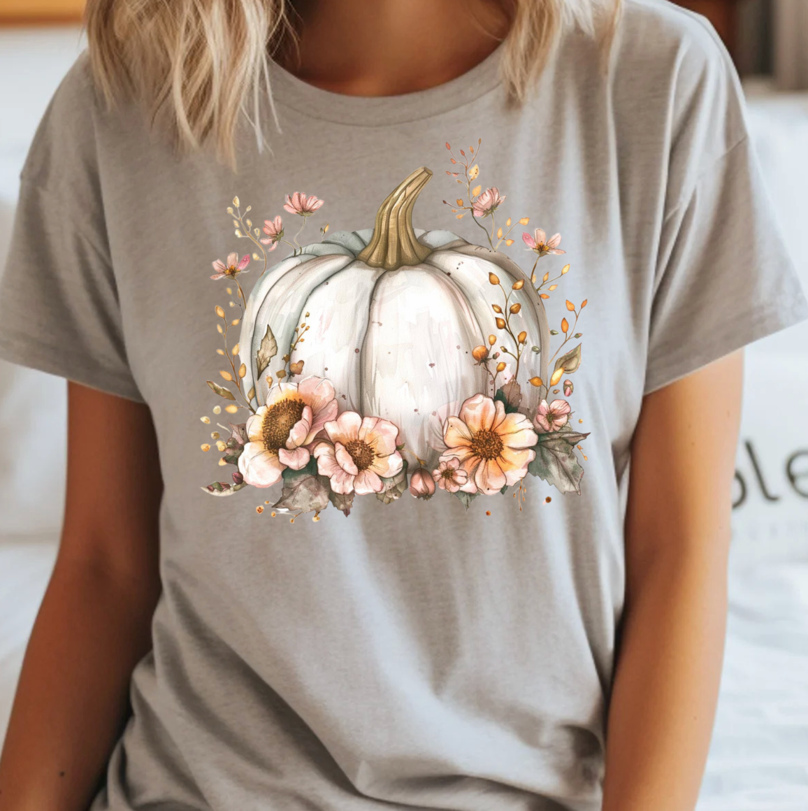 Boho Cottage Pumpkin Tee Hoodie, Sweatshirt | PodTeesHub.com