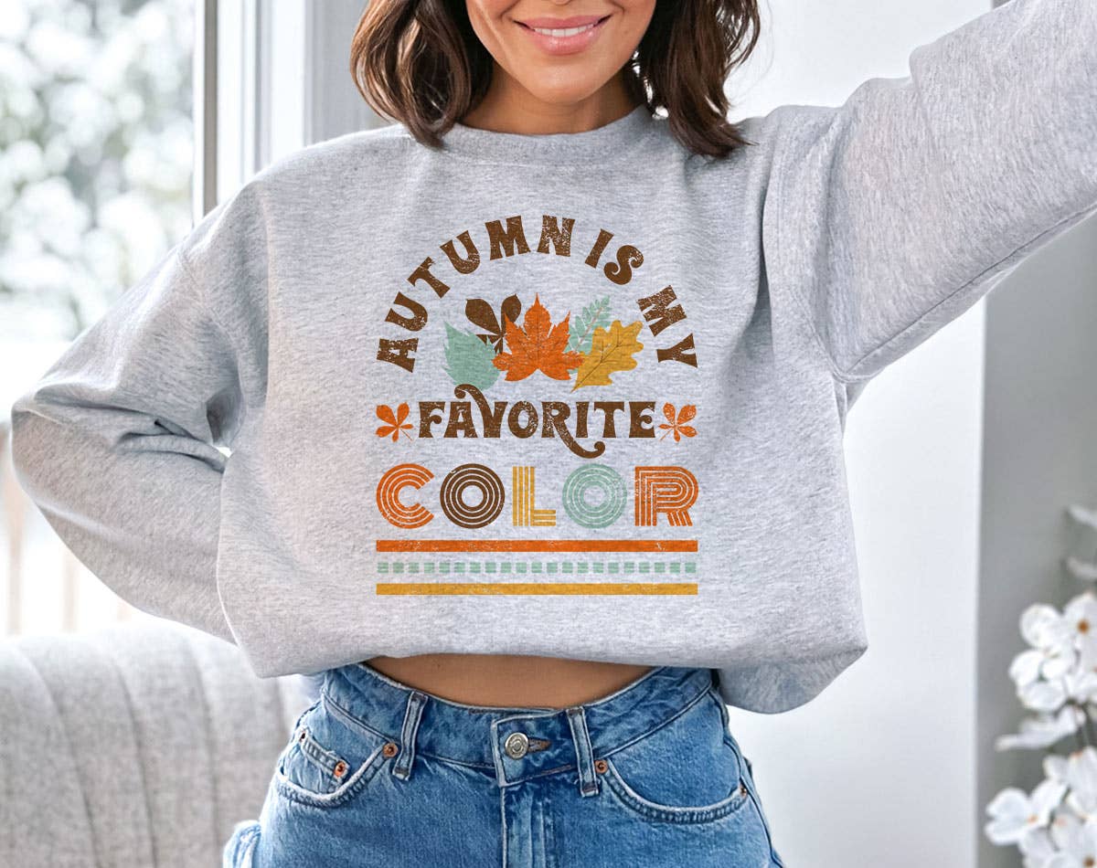 Autumn Is My Favorite Color - Fall Thanksgiving Sweatshirt T-Shirts, Hoodie | PodTeesHub.com