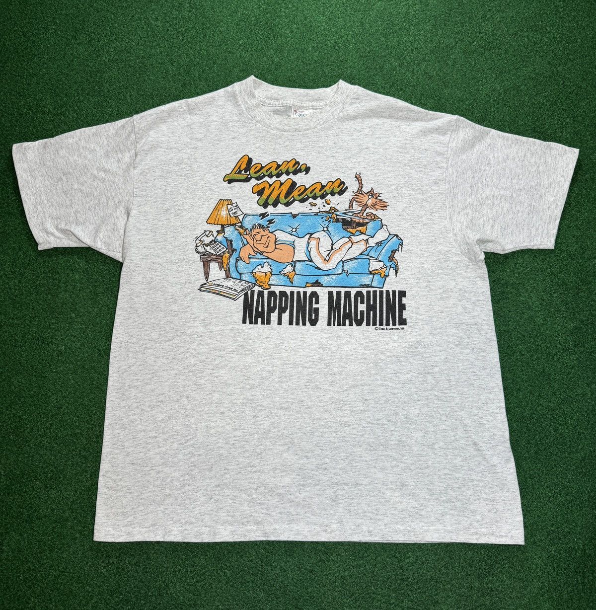 Vintage 90s Lean Mean Napping Machine Mens Xl Funny T Shirt Hoodie, Sweatshirt | PodTeesHub.com