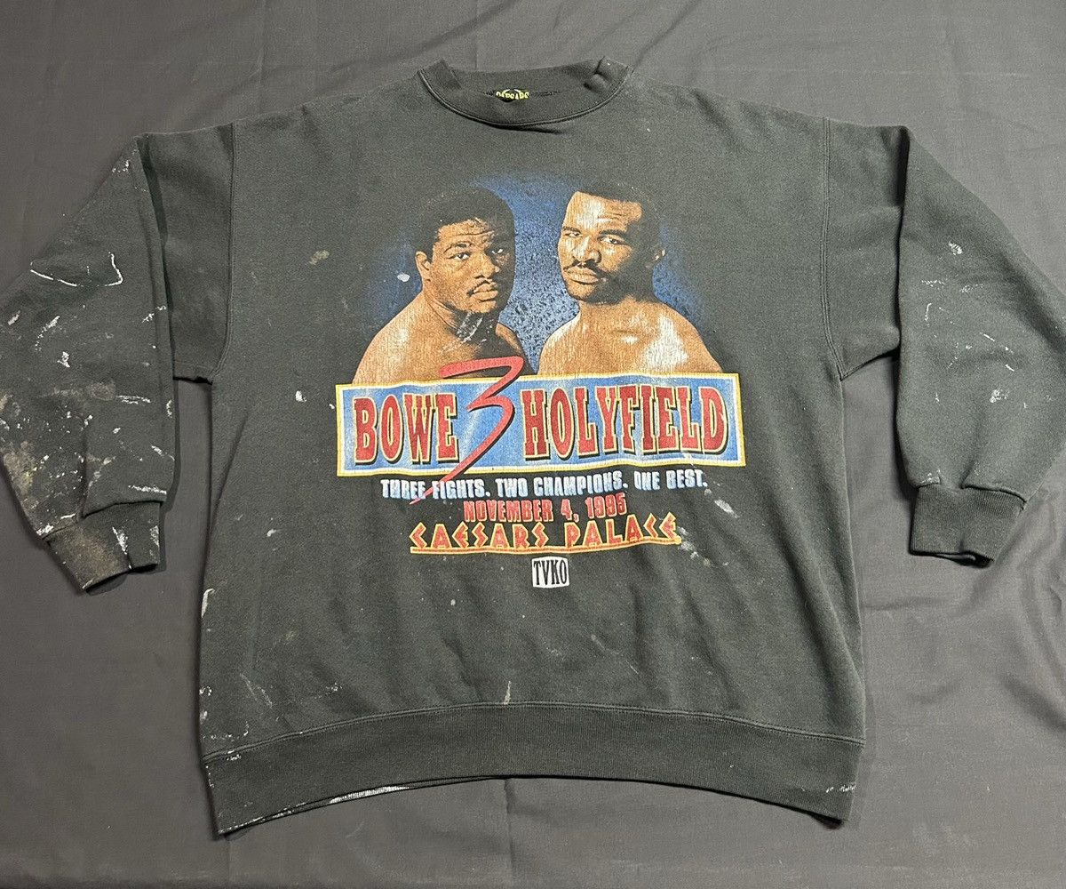 Vintage 90s Caesars Palace Bowe Vs Holyfield Boxing T-Shirts, Hoodie, Sweatshirt
