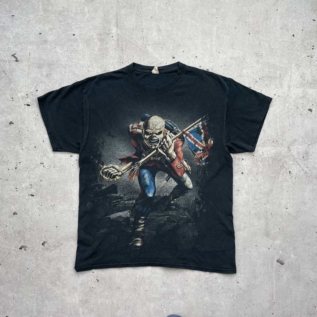 Vintage Iron Maiden T Shirt The Trooper 2010 Band Rock Y2k Hoodie, Sweatshirt | PodTeesHub.com