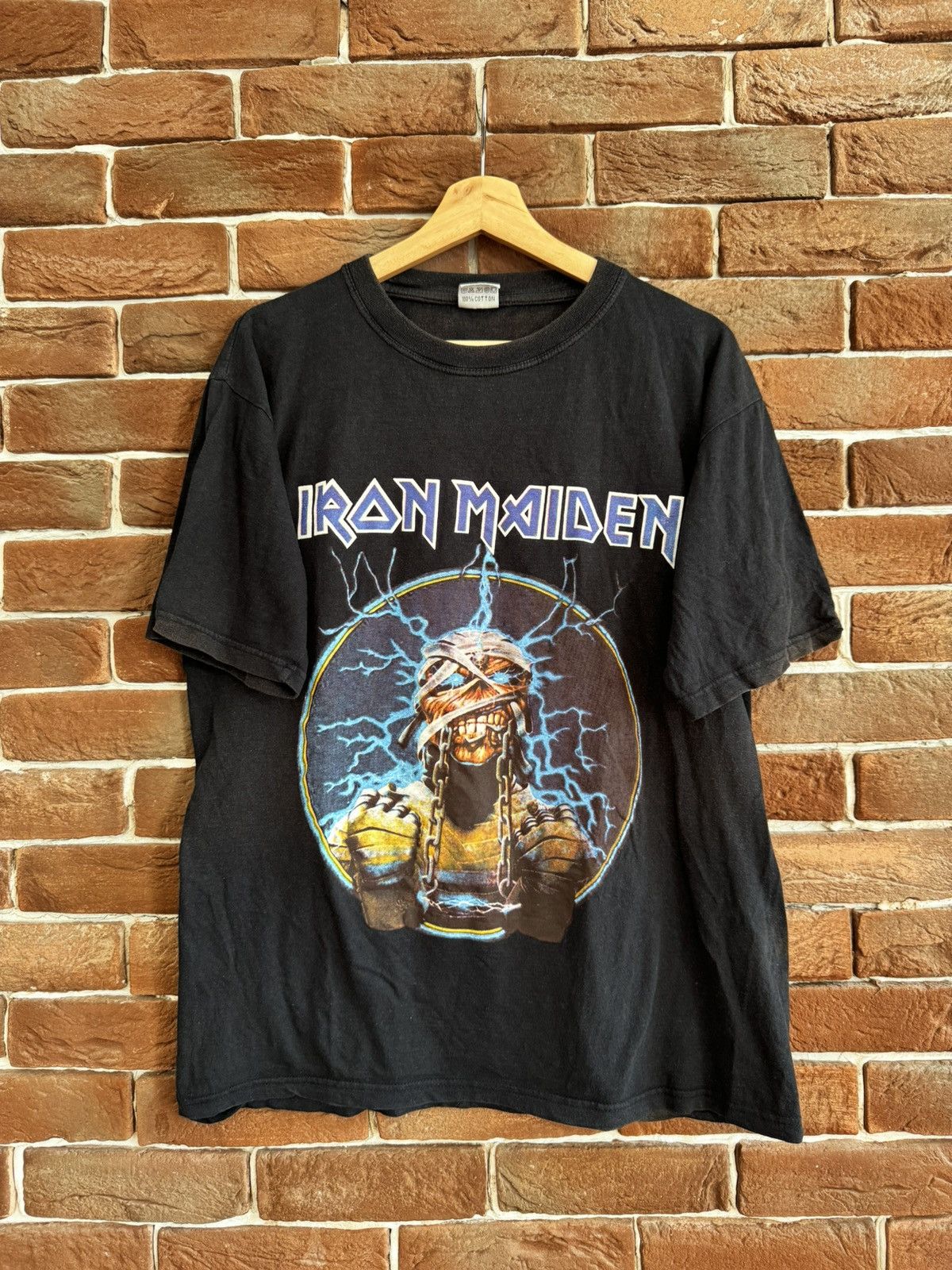 Iron Maiden X Vintage Vintage 90s Iron Maiden Washed Heavy Metal Band Tee Tour Hoodie, Sweatshirt | PodTeesHub.com