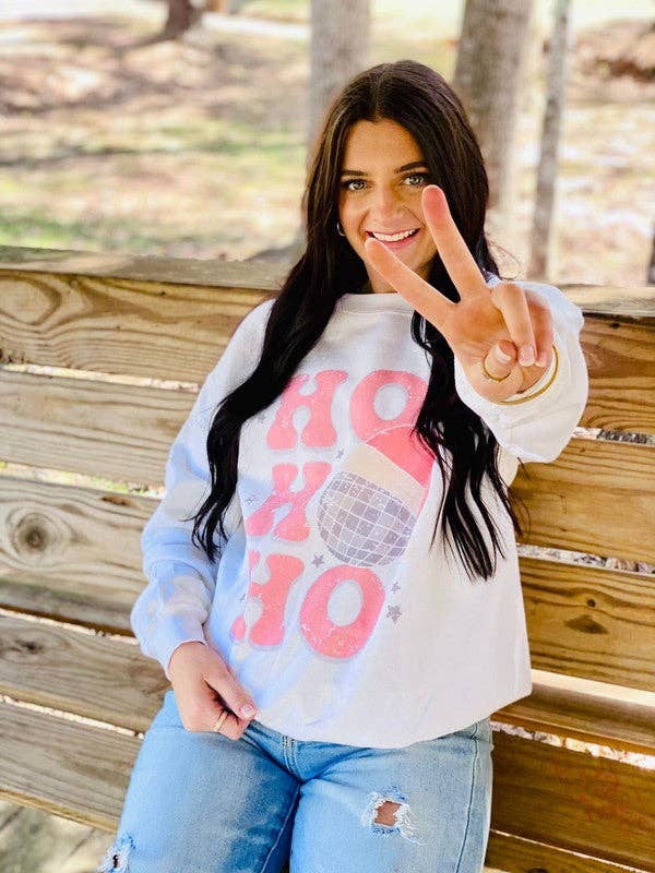 Ho Ho Ho Disco Sweatshirt T-Shirts, Hoodie | PodTeesHub.com