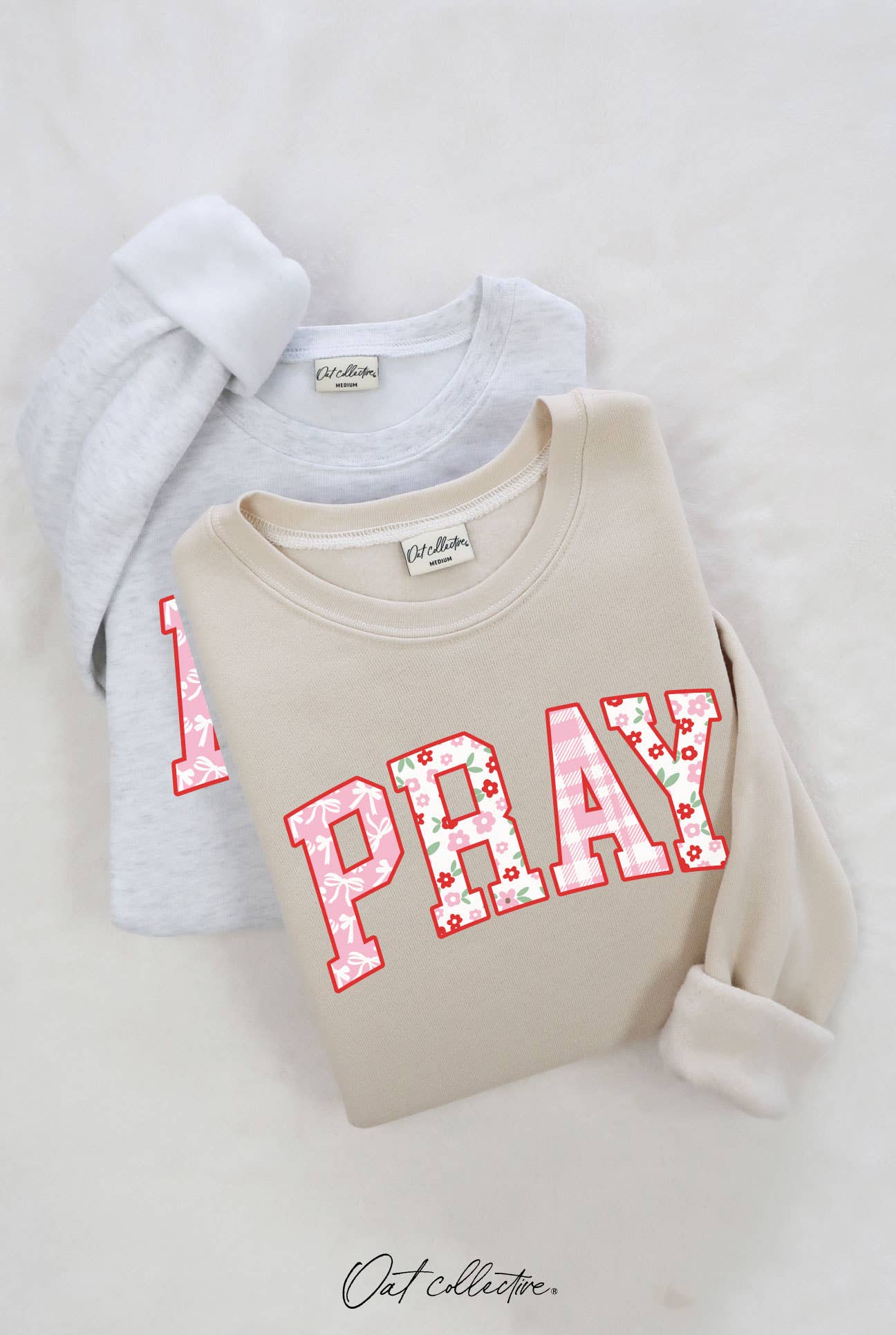 Pray with Pattern Graphic Sweatshirt T-Shirts, Hoodie | PodTeesHub.com