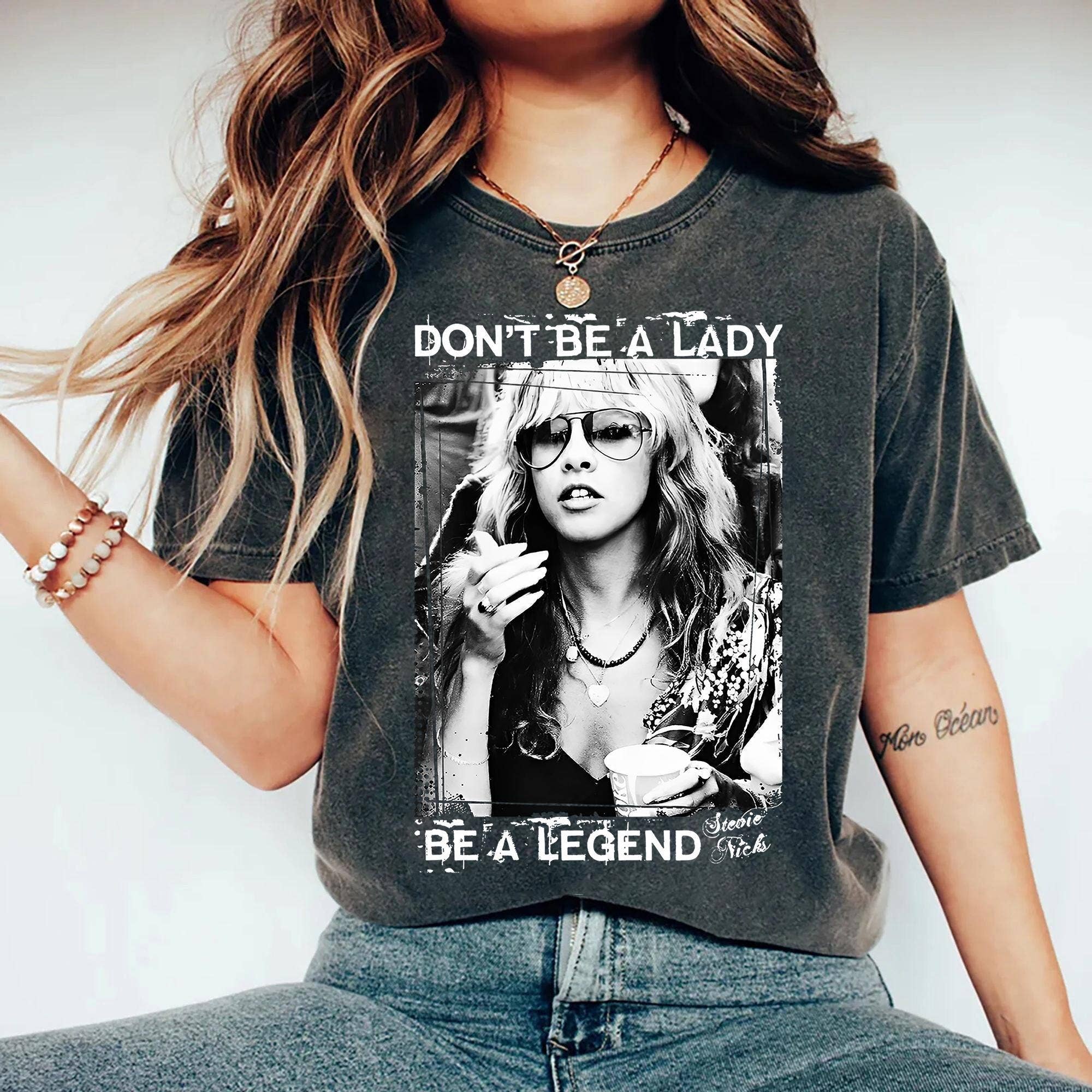 Ste-Vie Nicks Legend Crewneck Shirt Hoodie, Sweatshirt | PodTeesHub.com