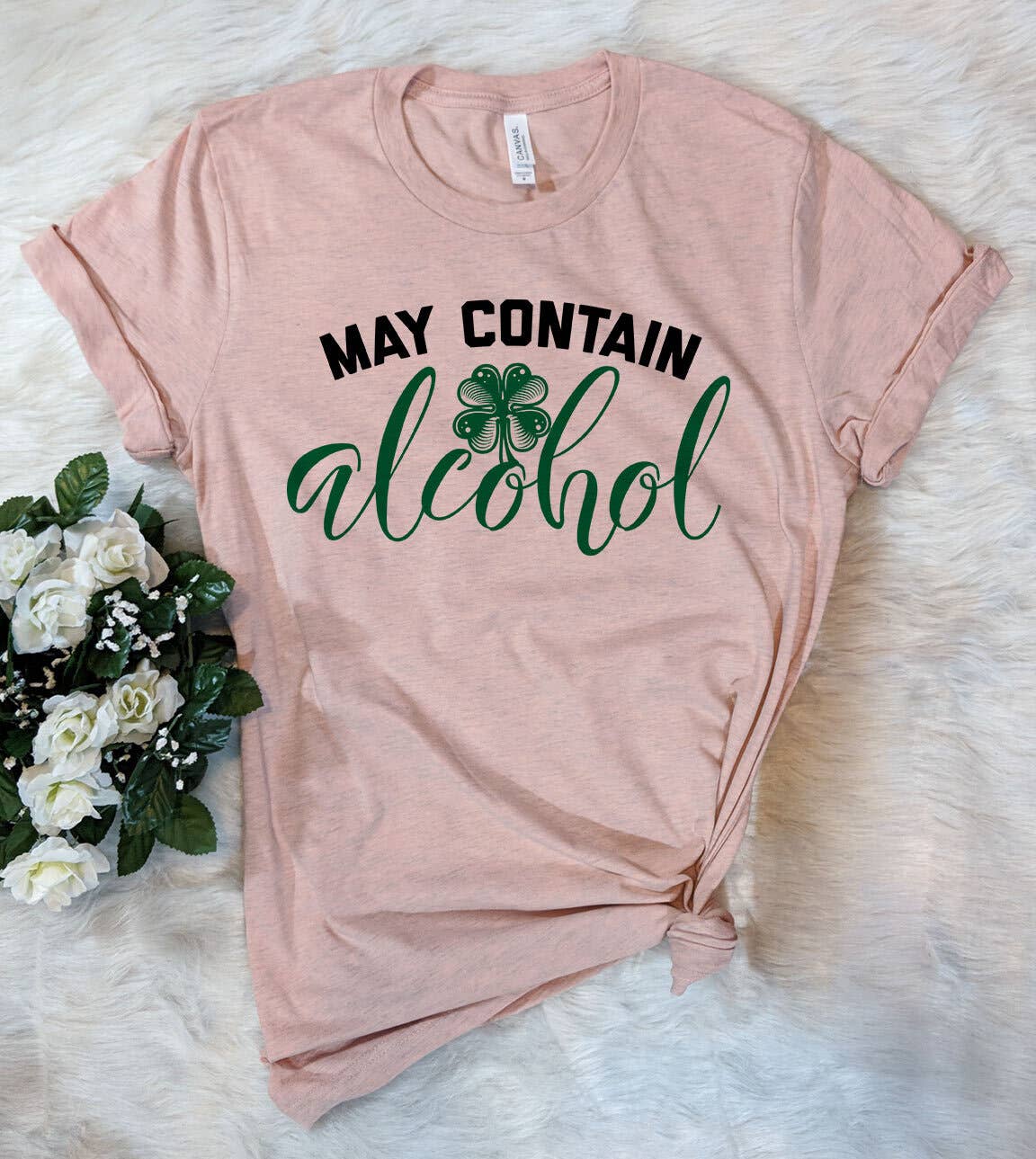 May Contain Alcohol Clover  - St. Patrick's Day T-Shirt Hoodie, Sweatshirt | PodTeesHub.com