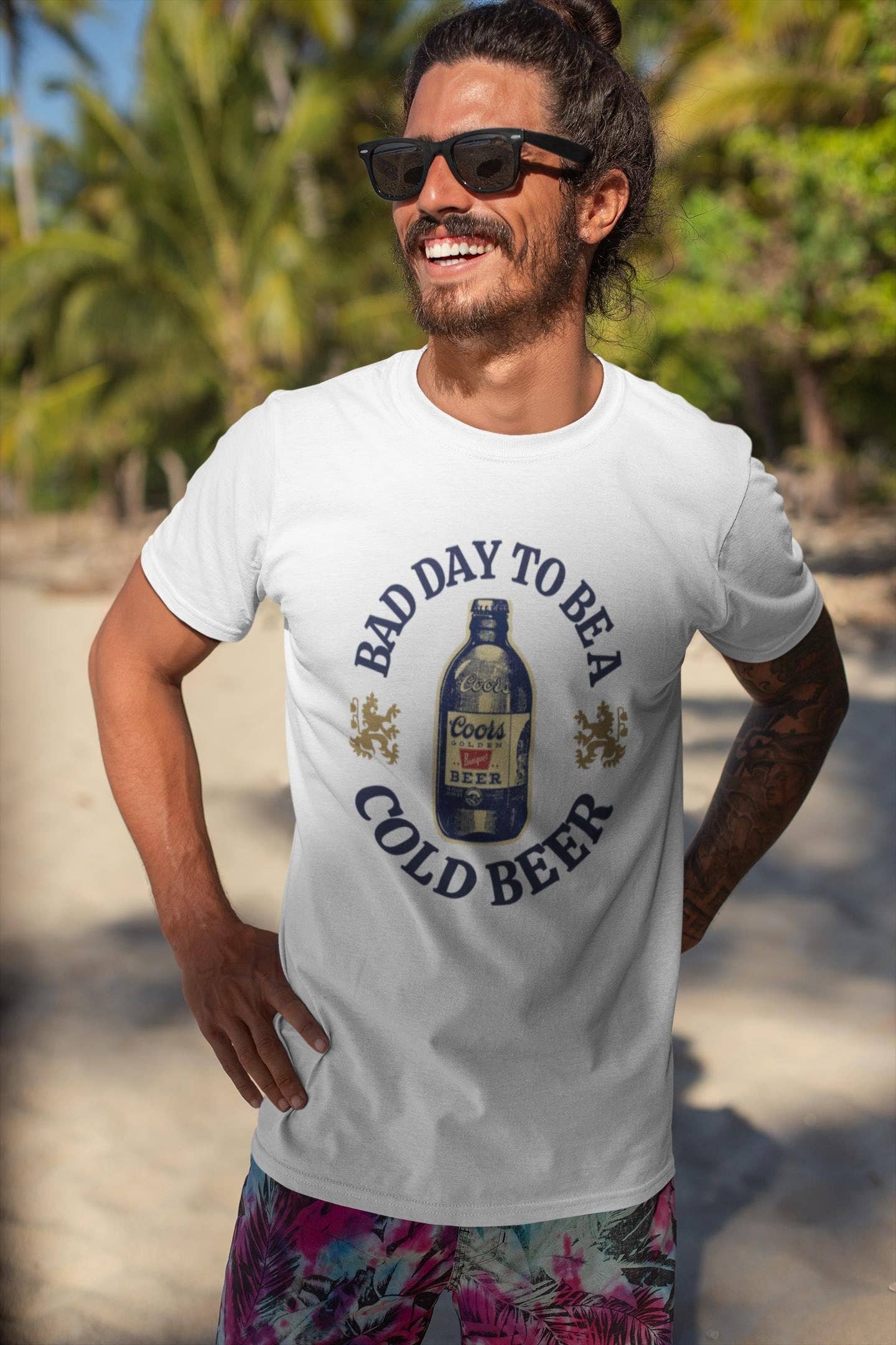 Bad Day To Be A Cold Beer Drinking Tee Hoodie, Sweatshirt | PodTeesHub.com