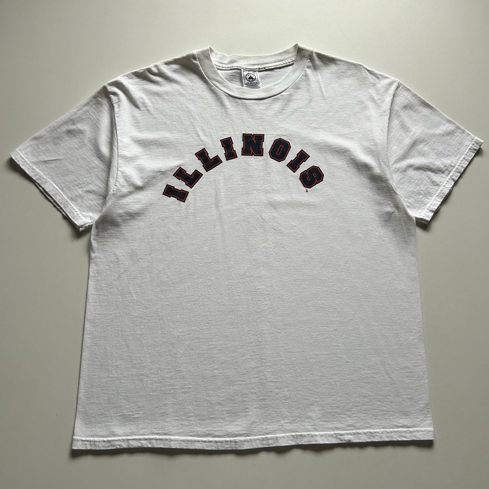 Ncaa X Vintage Vintage 90s Illinois Xl White Fighting Illini Ncaa T-Shirts, Hoodie, Sweatshirt