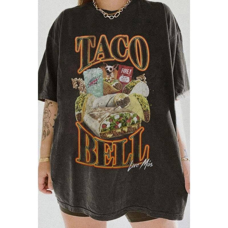 Taco Bell 90s Bootleg Tee Unisex Sweatshirt Hoodie | PodTeesHub.com