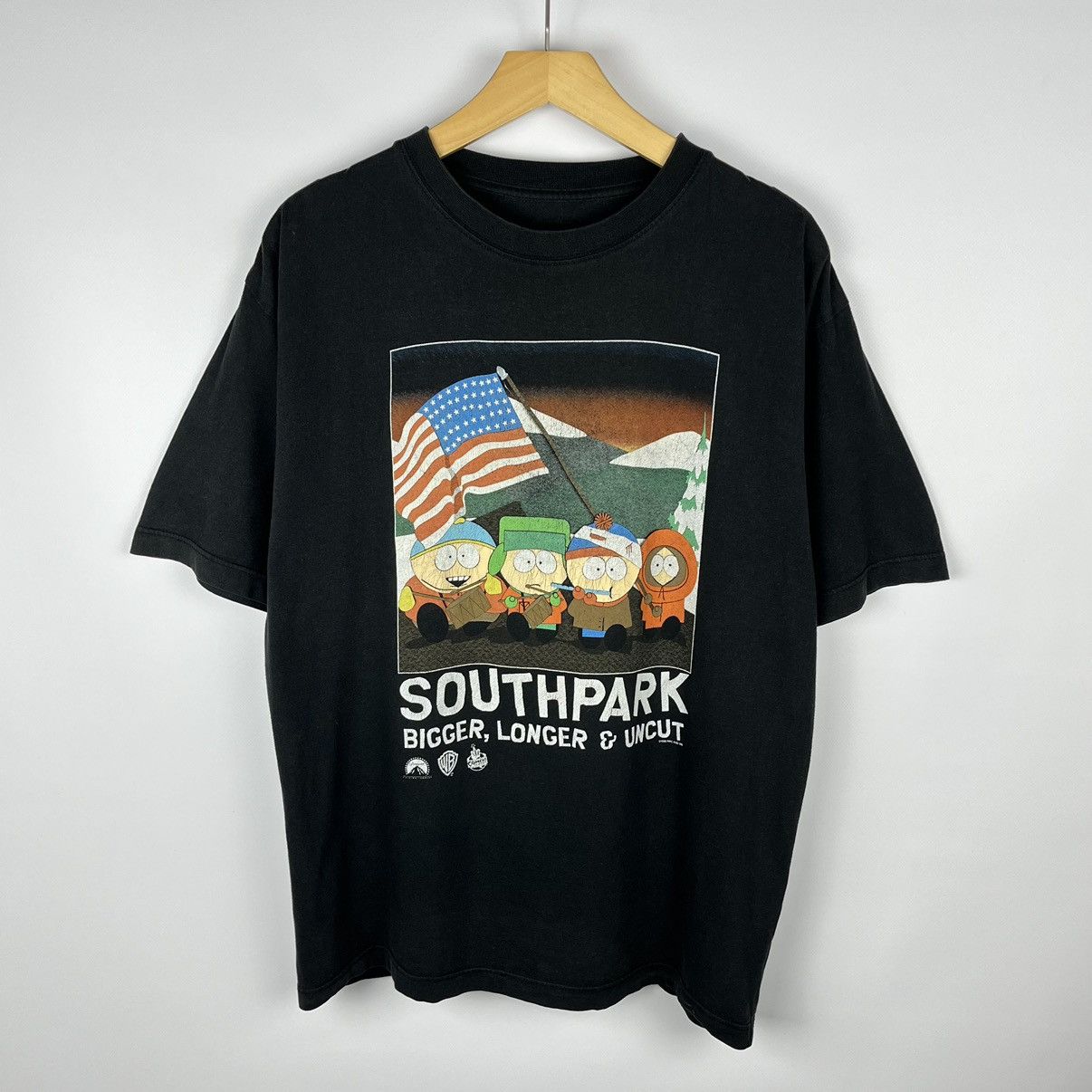 Vintage South Park Promo Bigger Longer Uncut Tee 1999 Hoodie, Sweatshirt | PodTeesHub.com