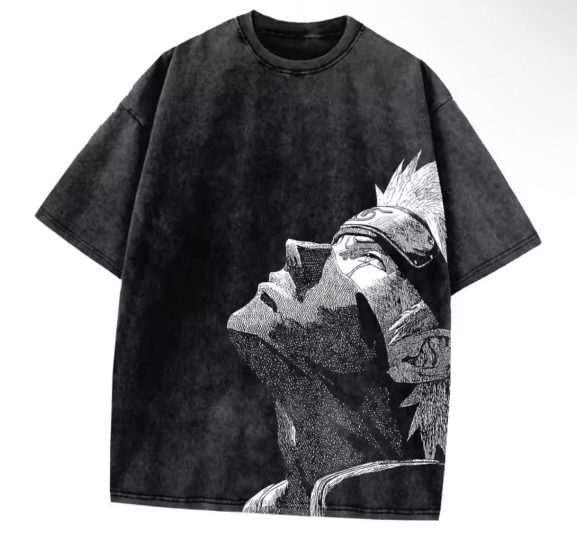Japanese Brand Hip Hop Vintage Anime Boy Graffiti Washed T Shirt Hoodie, Sweatshirt | PodTeesHub.com