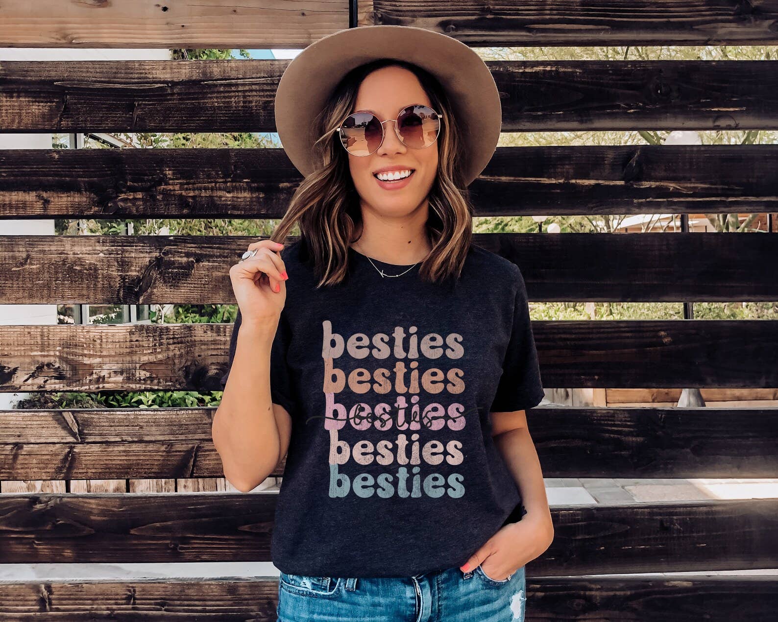 Besties Shirt -Cute Bff Shirt Hoodie, Sweatshirt | PodTeesHub.com