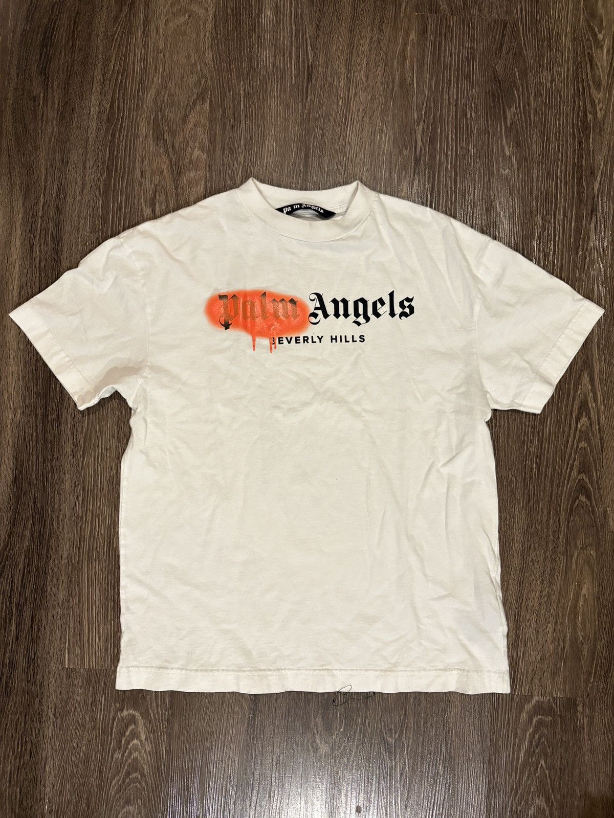 Angels Palm Angels Paris Spray Logo Men S Size M T Shirt Hoodie, Sweatshirt | PodTeesHub.com