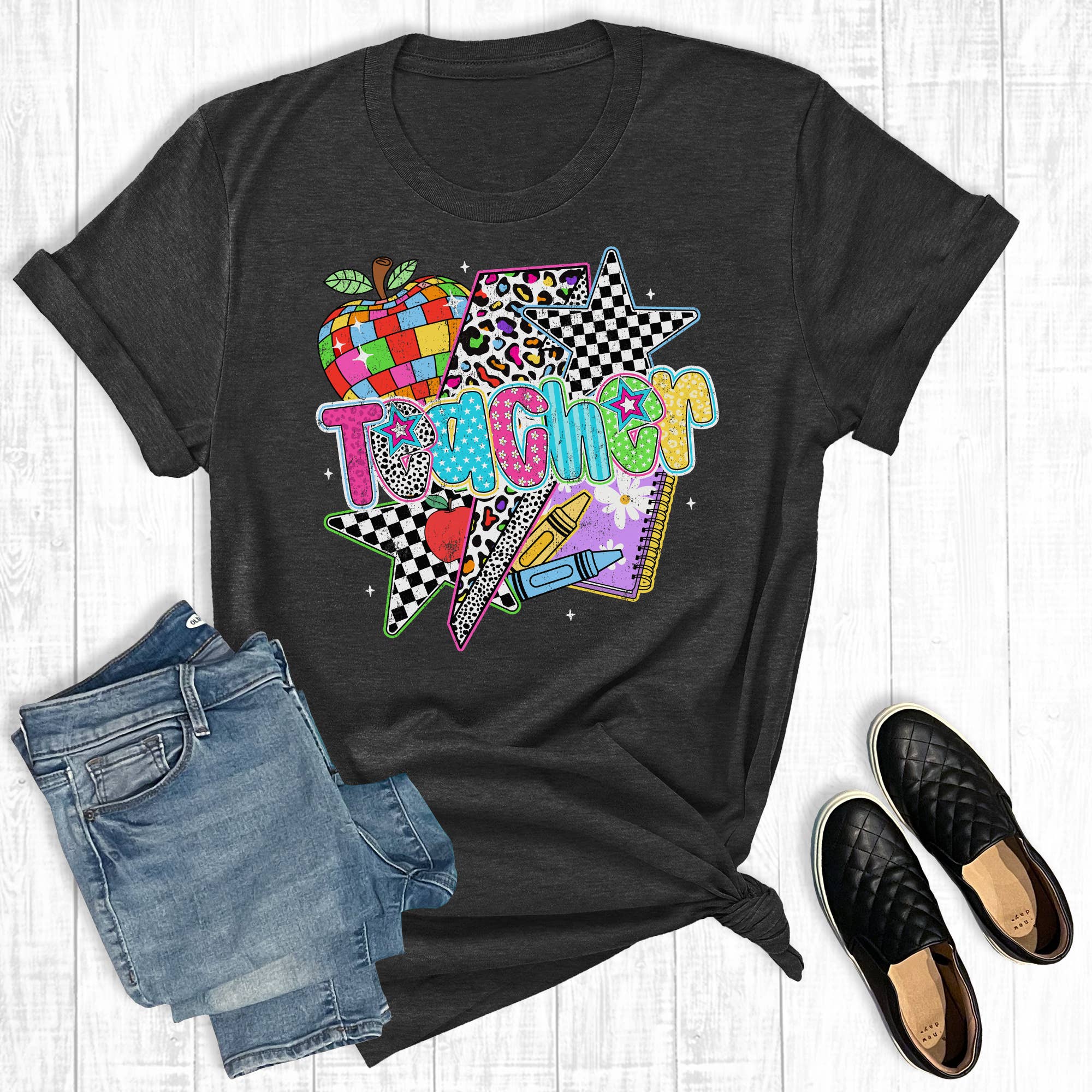 Rockstar Back To School Teacher Graphic Tee Hoodie, Sweatshirt | PodTeesHub.com