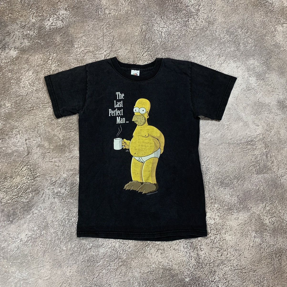 Vintage 90s Humor Tee Simpsons Homer The Last Perfect Man Hoodie, Sweatshirt | PodTeesHub.com
