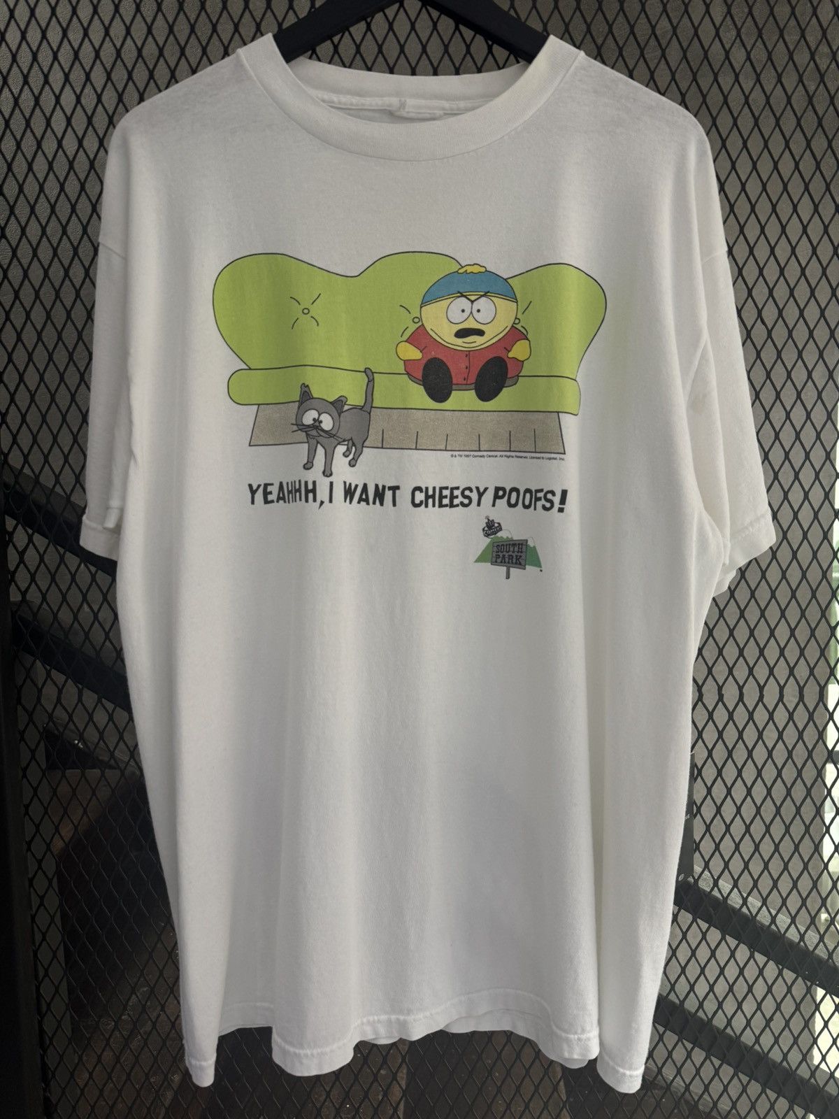 Vintage 1997 South Park Cartman Promo Tee Hoodie, Sweatshirt | PodTeesHub.com