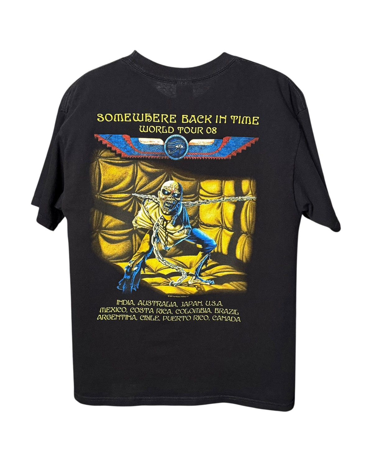 Maiden 2008 Iron Maiden Heavy Metal Band T Shirt Size L Black Hoodie, Sweatshirt | PodTeesHub.com