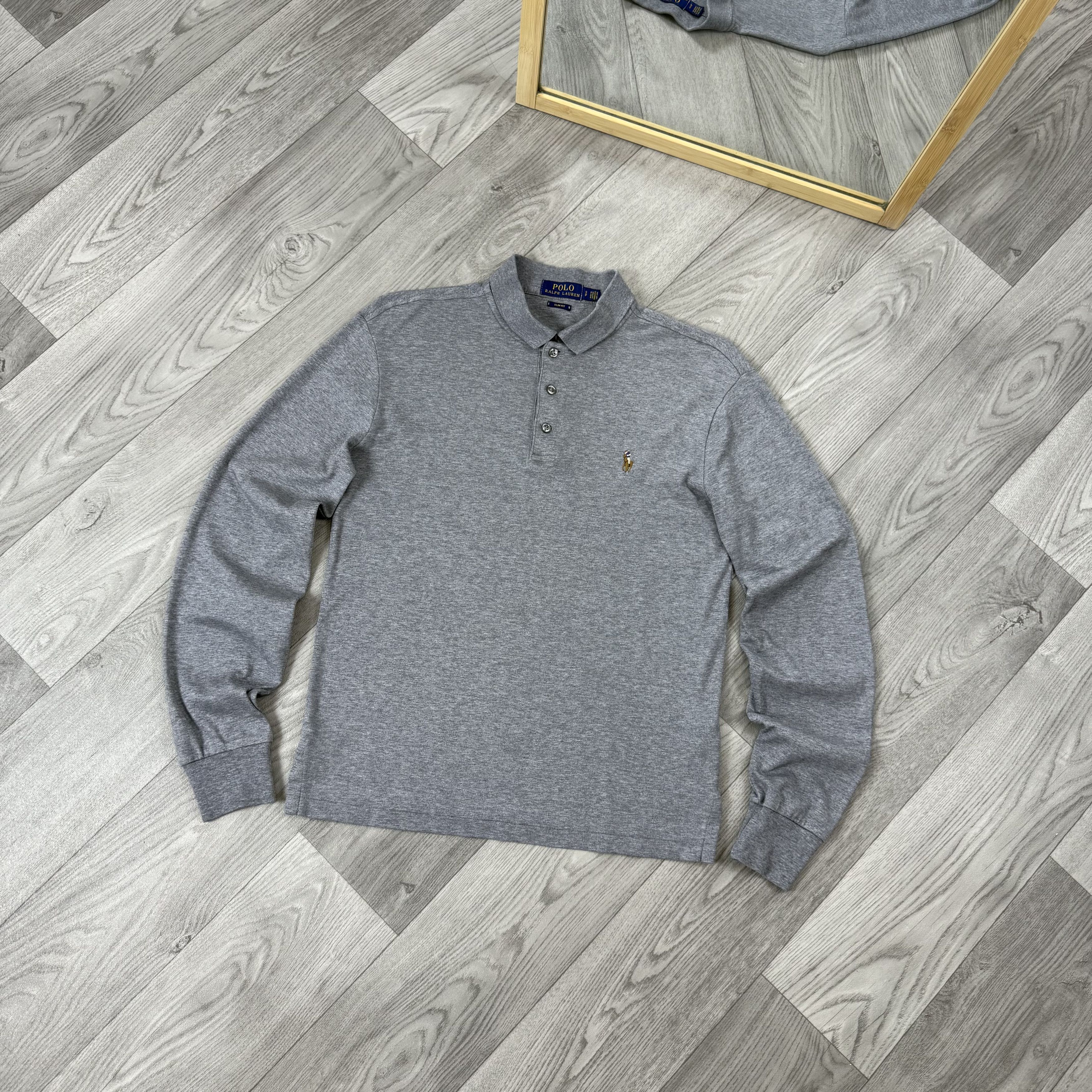 Ralph Lauren Polo Ralph Lauren Long Sleeve Grey Polo Rugby Tee Shirt Hoodie, Sweatshirt | PodTeesHub.com