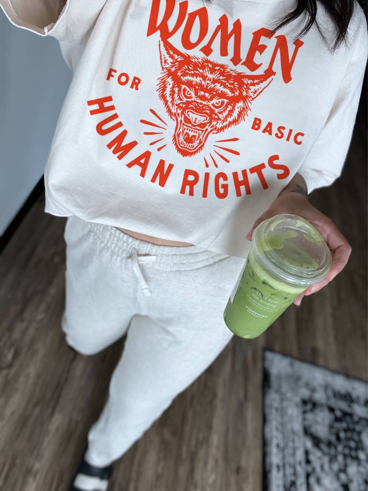 Women For Basic Human Rights Feminist Tee  - White Hoodie, Sweatshirt | PodTeesHub.com