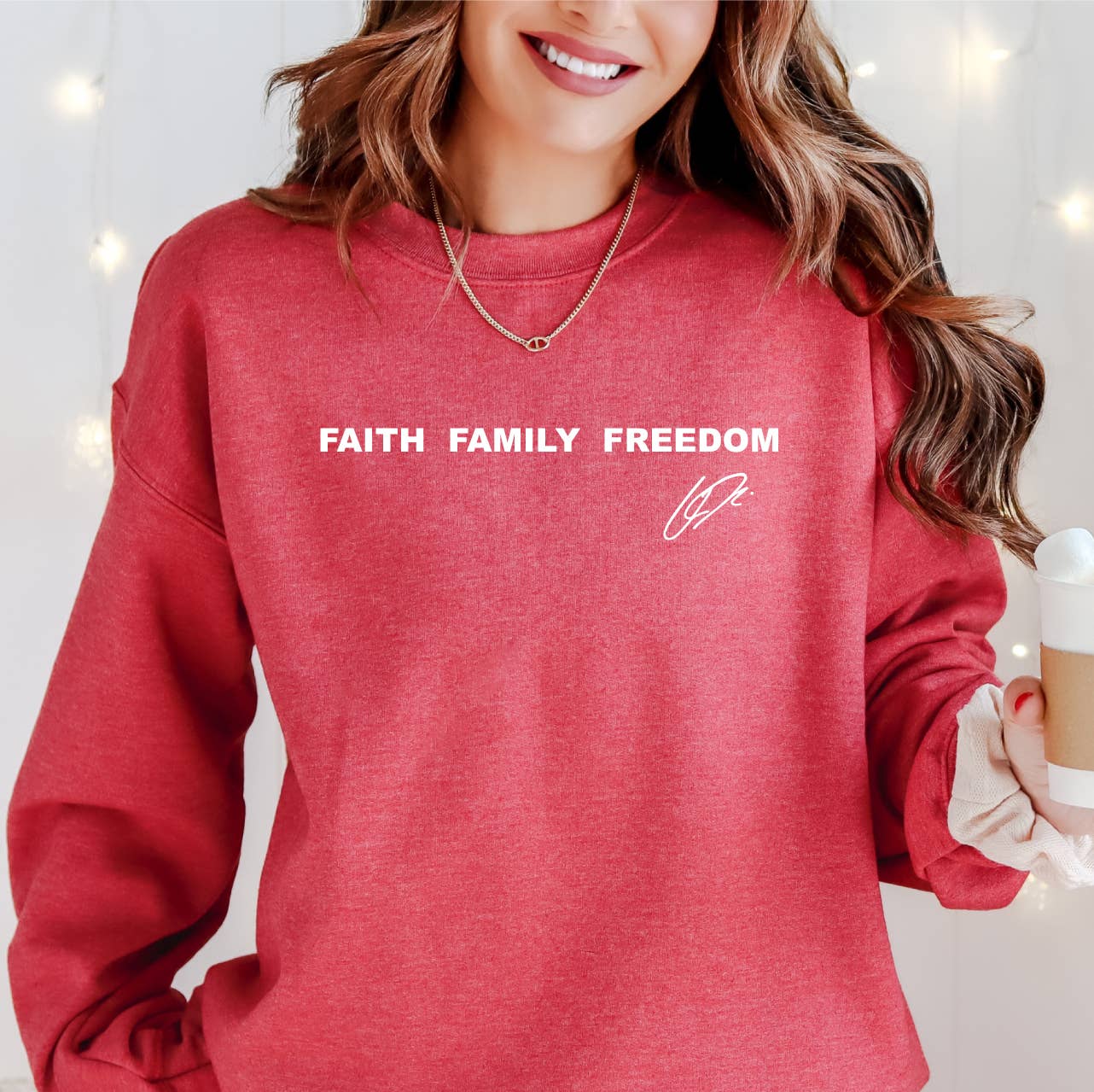 Faith Family Freedom Crew Sweatshirt, Charlie Kirk T-Shirts, Hoodie | PodTeesHub.com