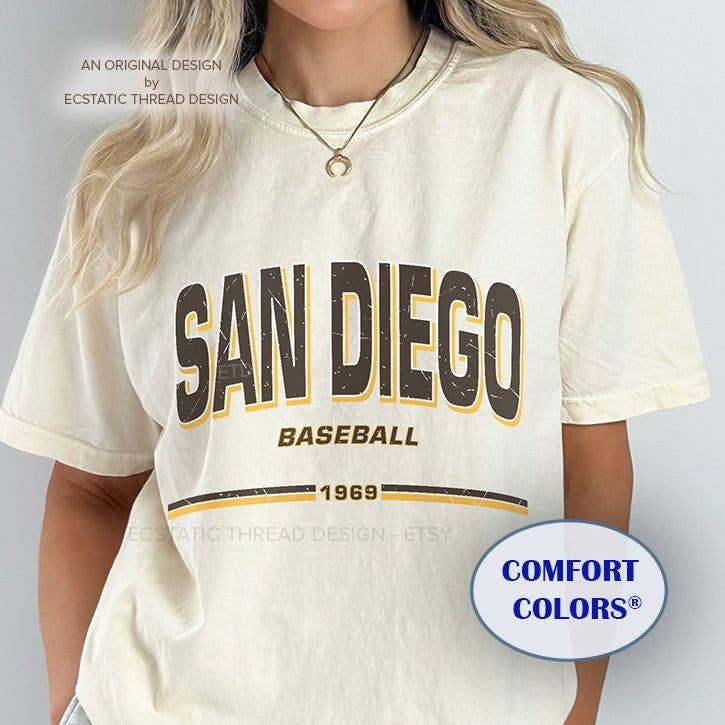 Vintage San Diego Baseball Shirt, Distressed Baseball Shirt Hoodie, Sweatshirt | PodTeesHub.com