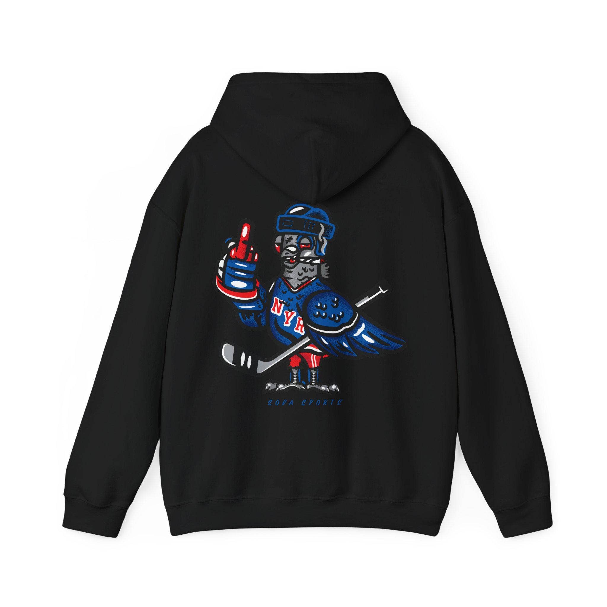 New York Rangers Pigeon Hooded Sweatshirt T-Shirts, Hoodie | PodTeesHub.com
