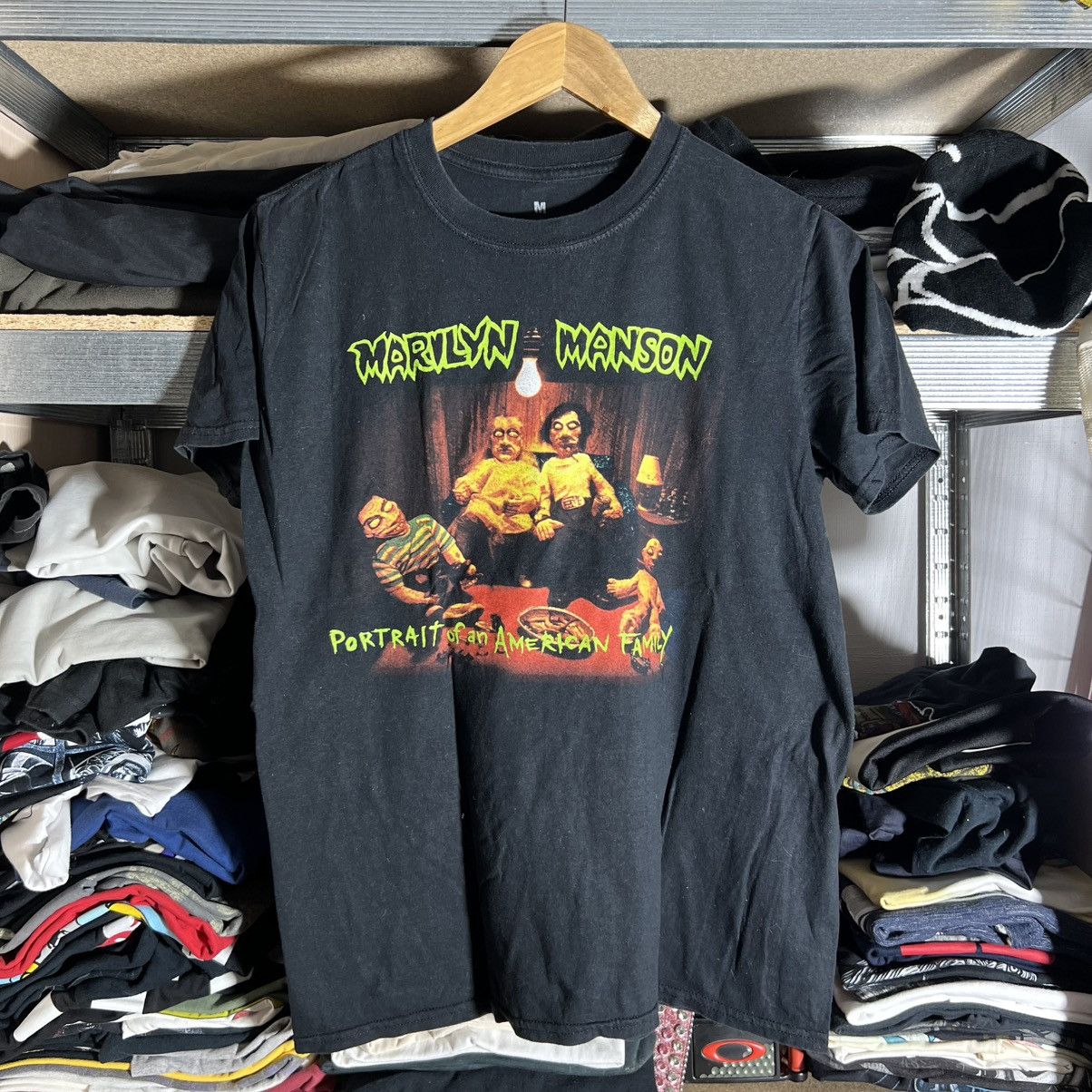 Band Tees Vintage Y2k Marilyn Manson Album Logo Tee Streetwear 90s Hoodie, Sweatshirt | PodTeesHub.com