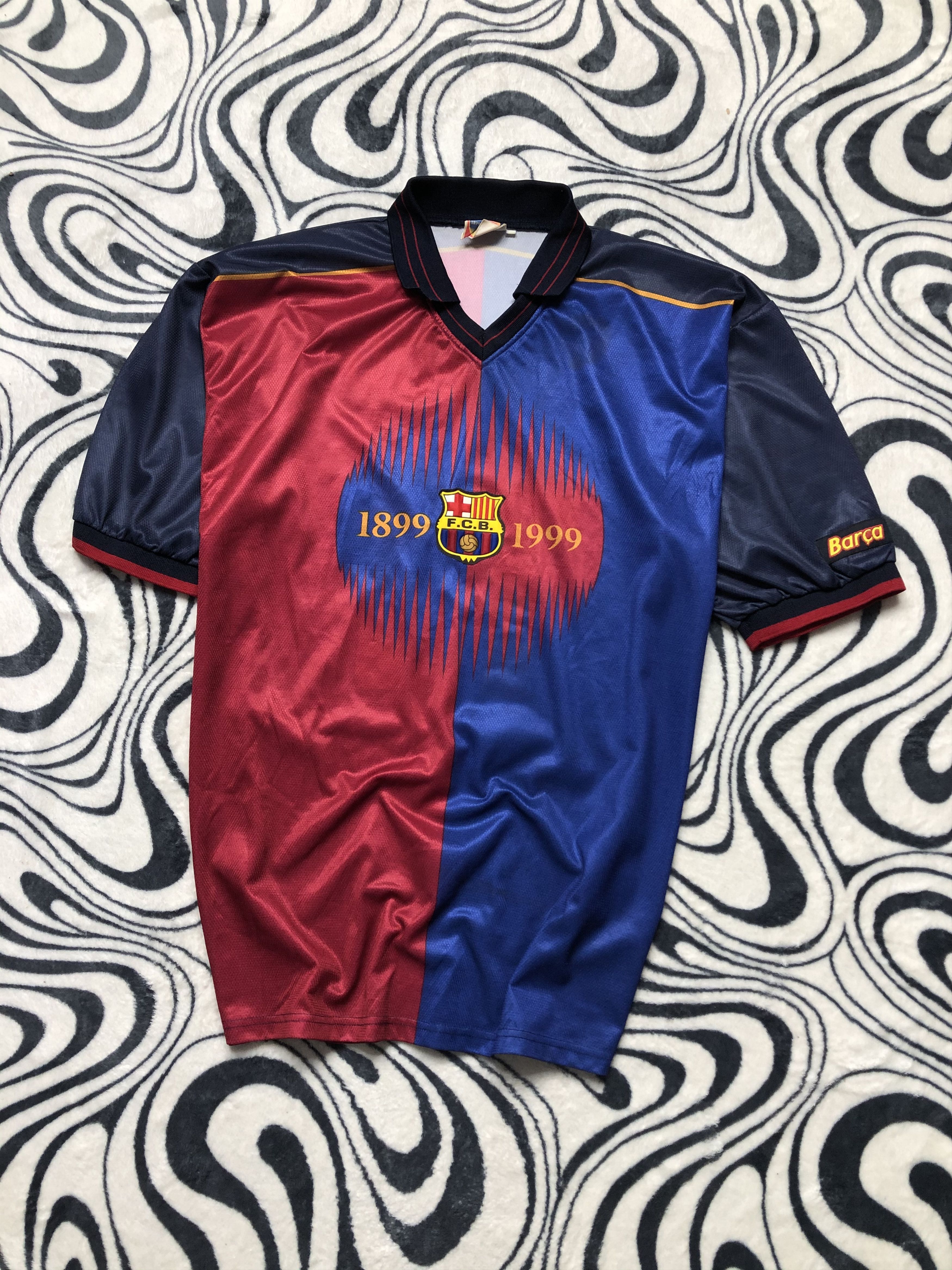 Vintage F C Barcelona Rivaldo 1999 Vintage Soccer Jersey T Shirt Hoodie, Sweatshirt | PodTeesHub.com