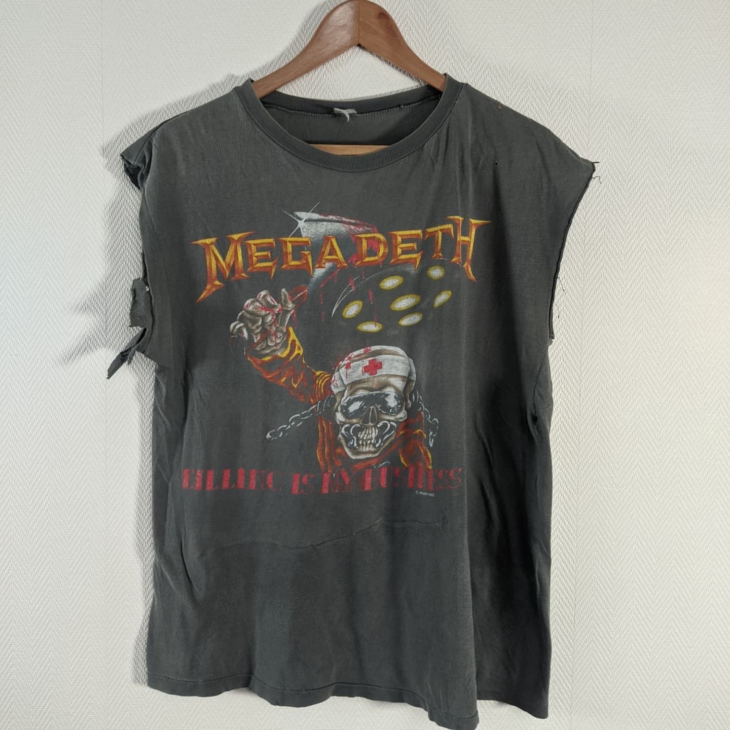 Megadeth X Vintage 1988 Killing Is My Business Euro Tour T-Shirts, Hoodie, Sweatshirt | PodTeesHub.com