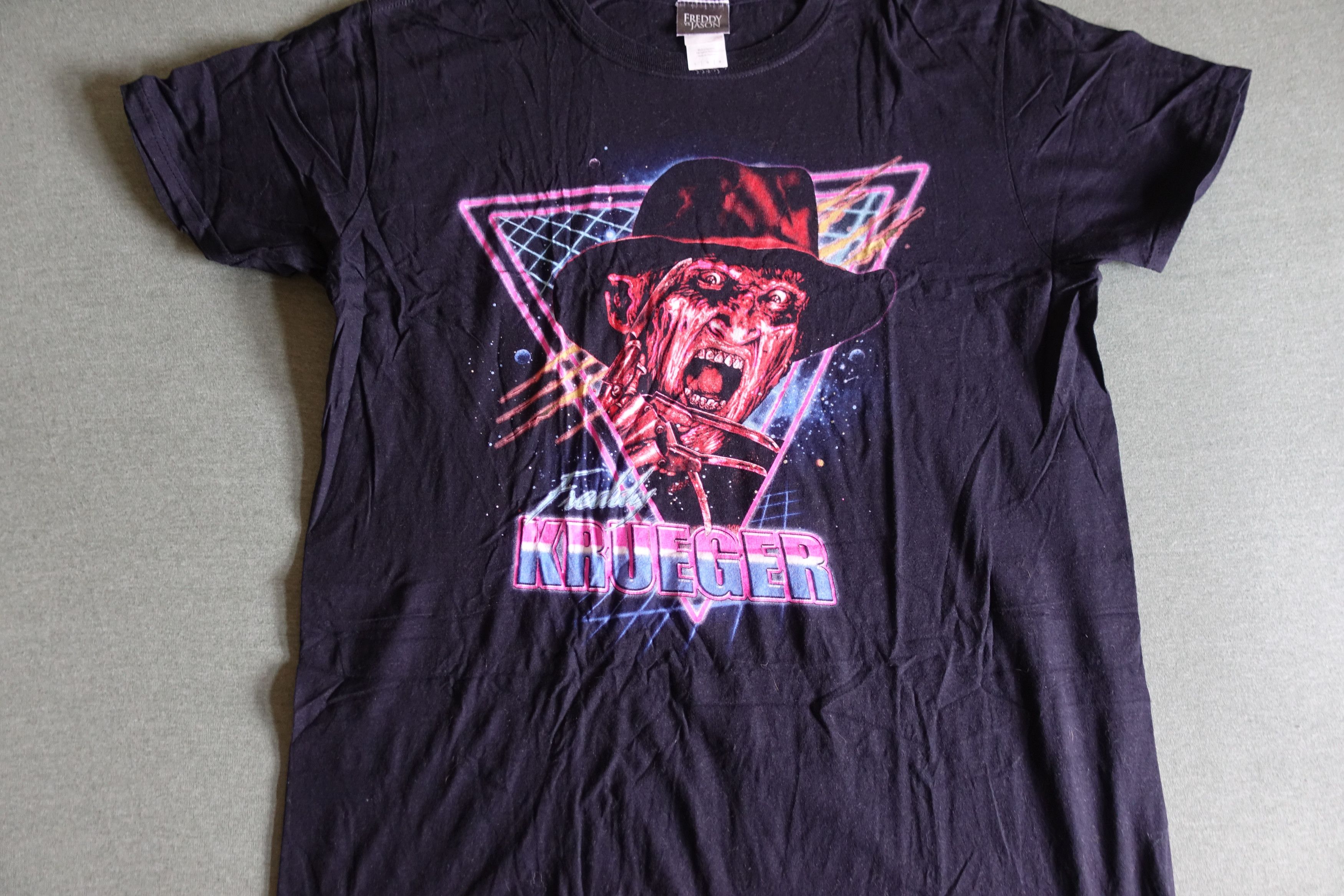 Band Tees Freddy Krueger 80s Neon Retro Style T Shirt Nightmare Hoodie, Sweatshirt | PodTeesHub.com