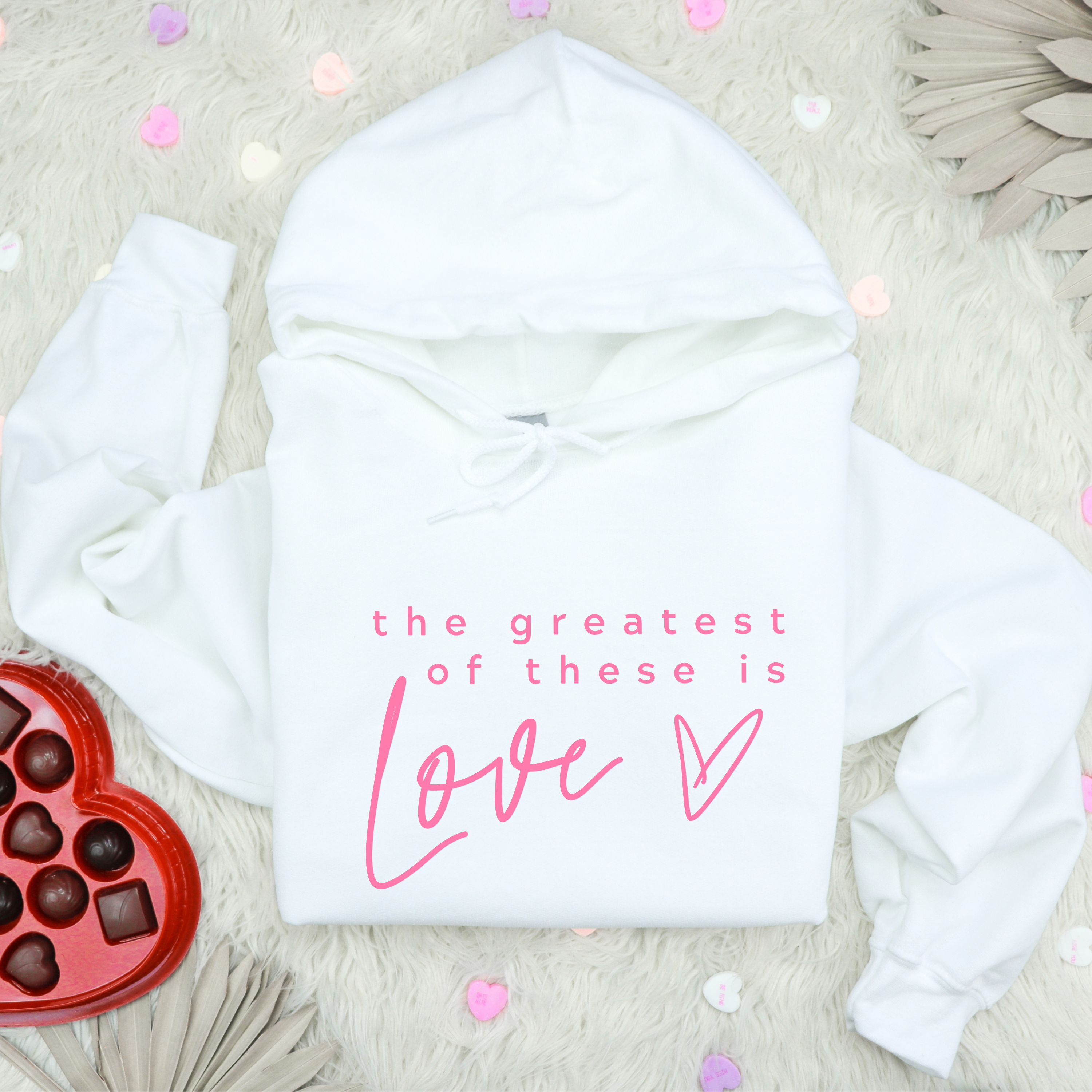 The Greatest of These Is Love Christian Valentines Hoodie T-Shirts, Sweatshirt | PodTeesHub.com