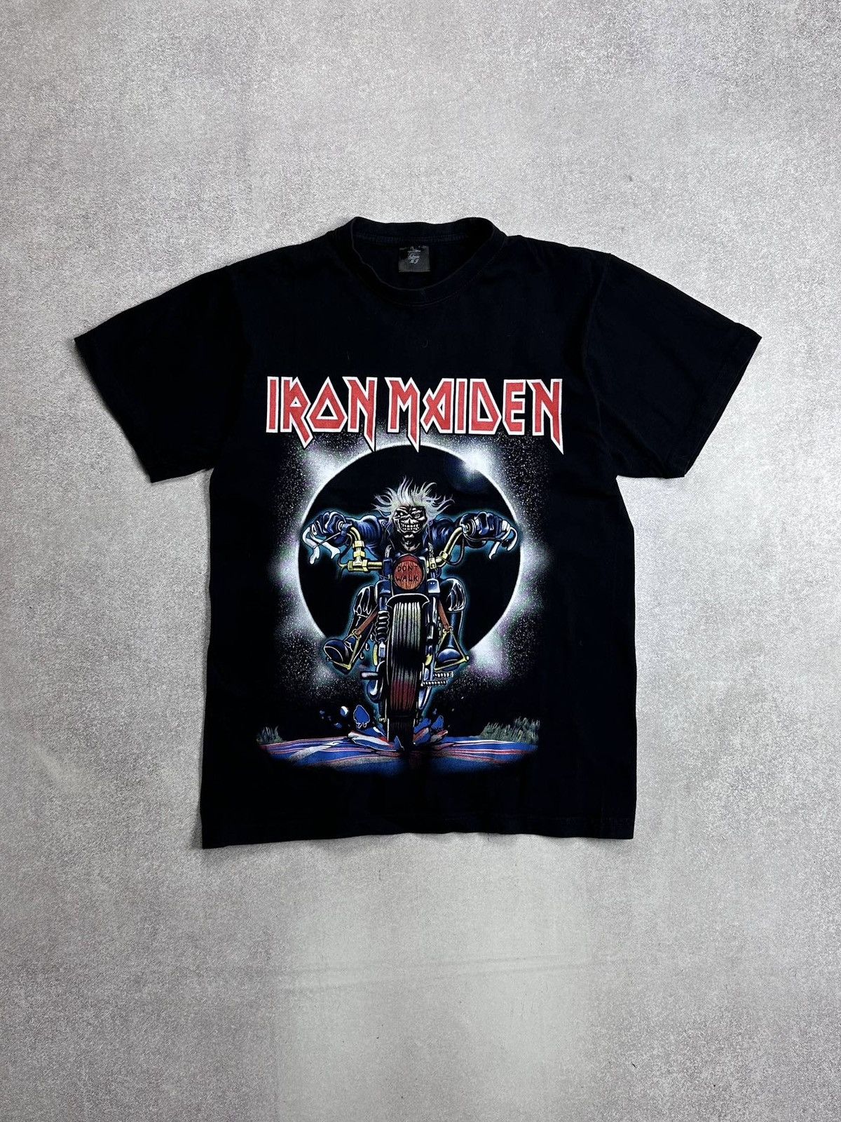 Maiden Vintage Iron Maiden Band Tee T Shirt L Rare Hoodie, Sweatshirt | PodTeesHub.com
