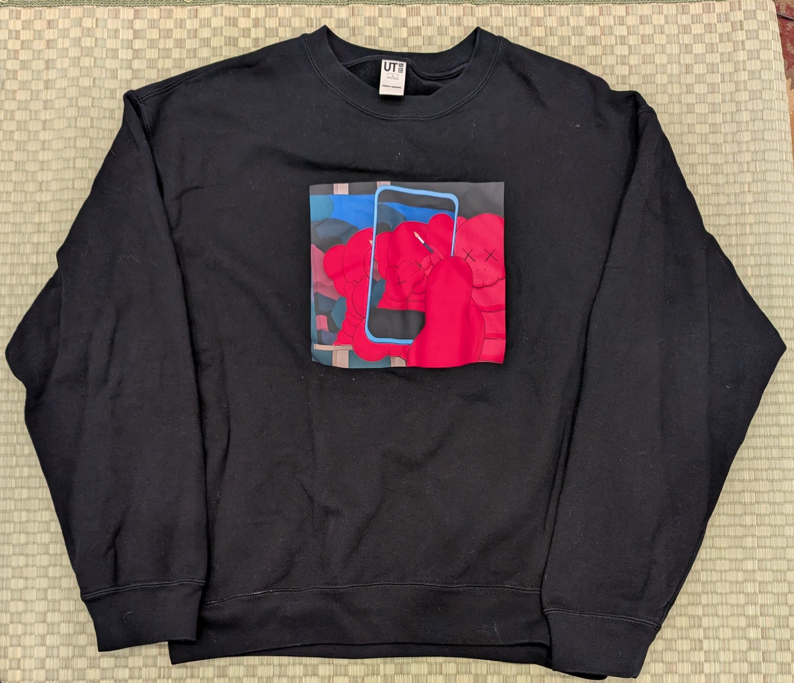 Kaws X Uniqlo Uniqlo X Kaws X Andy Warhol Graphic Crewneck Sweatshirt T-Shirts, Hoodie | PodTeesHub.com