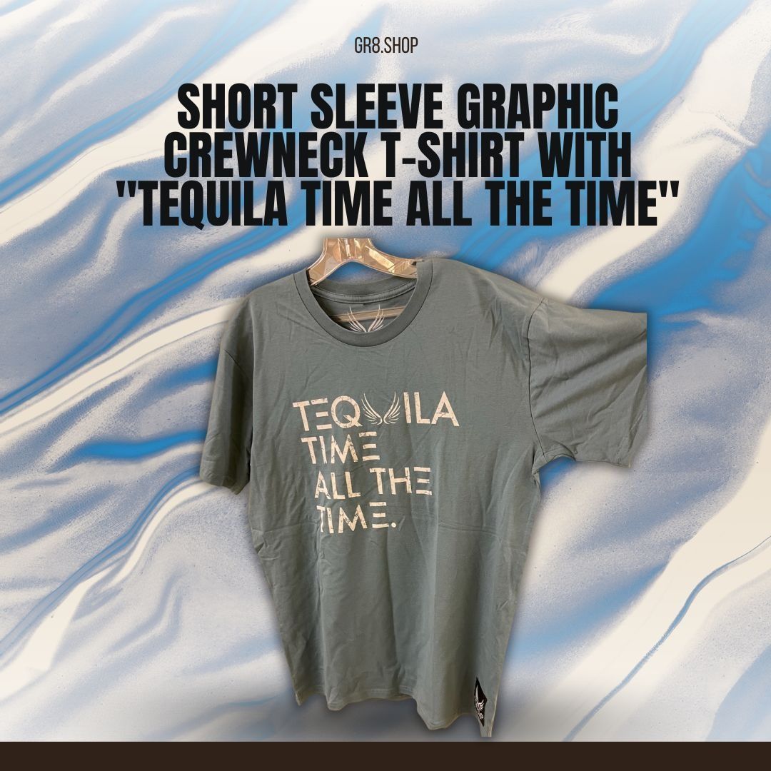 Other Vuelo Tequila Time Graphic Crewneck T Shirt Short Sleeve Hoodie, Sweatshirt | PodTeesHub.com