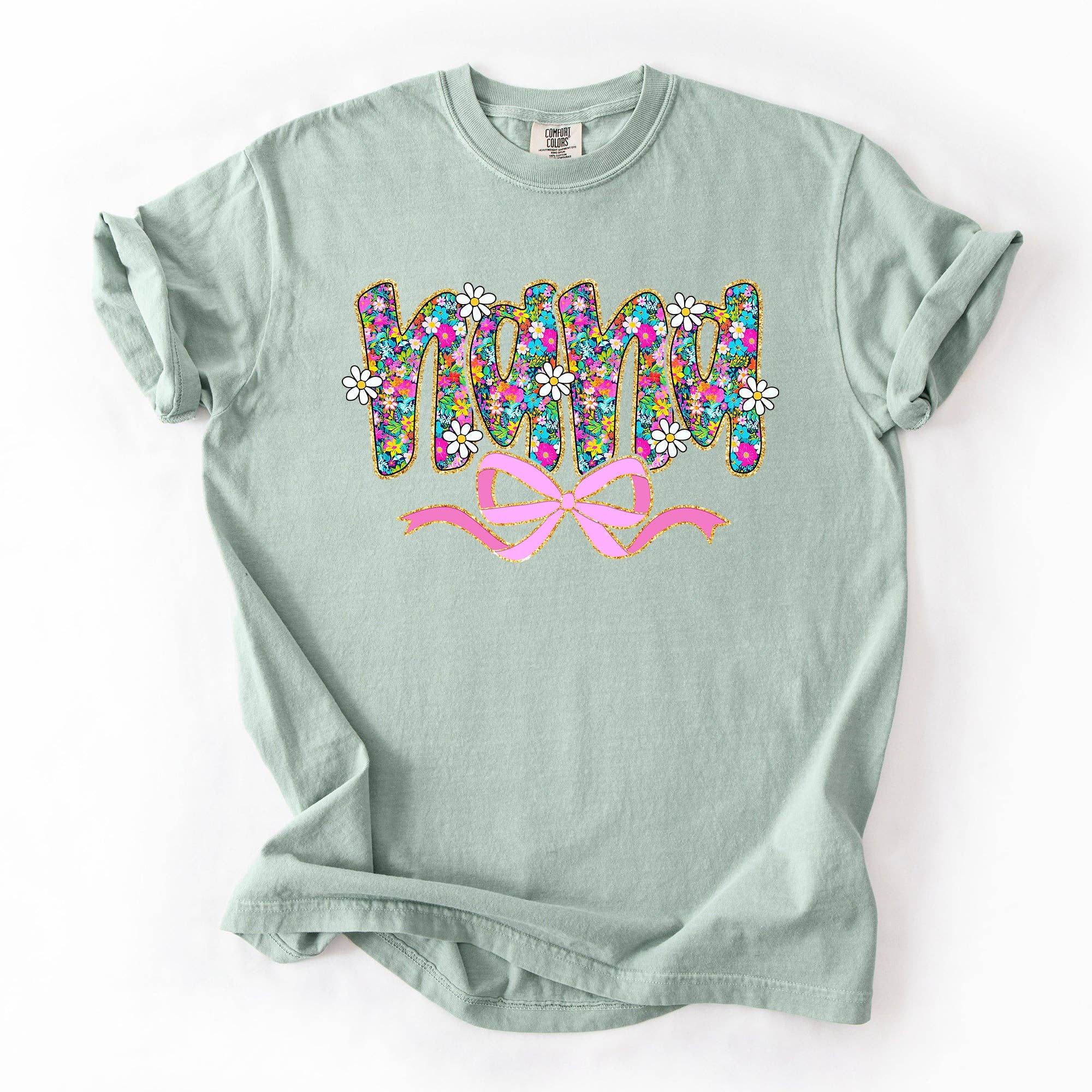 Nana, Mother's Day, Flowers, Bright, Colorful Pastels Tshirt Hoodie, Sweatshirt | PodTeesHub.com