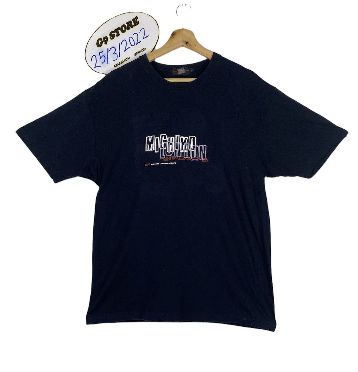 Japanese Brand Offer Vintage Michiko London Sports Spellout T-Shirts, Hoodie, Sweatshirt