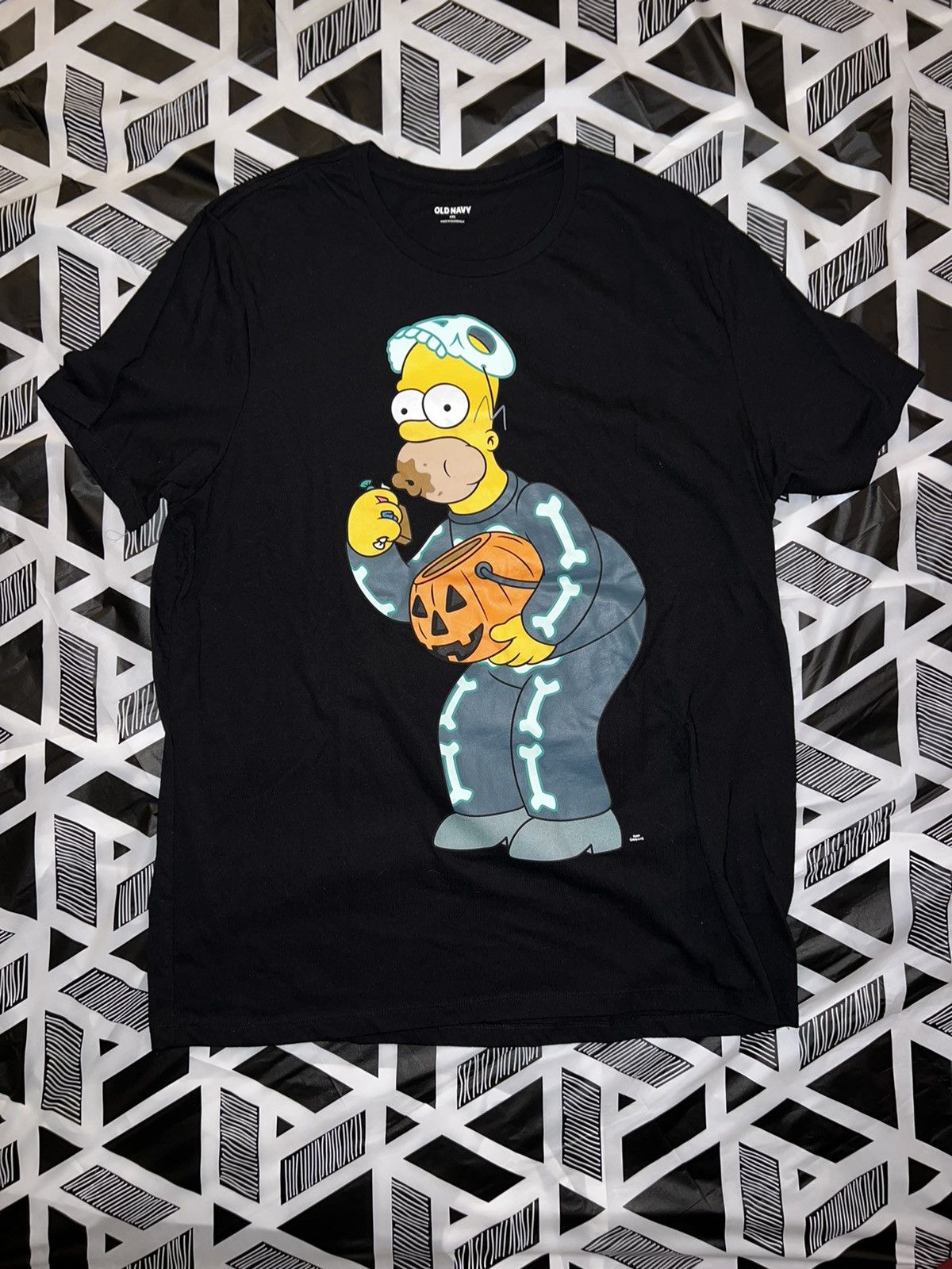 Simpsons The Simpsons Glow In The Dark Old Navy T Shirt Hoodie, Sweatshirt | PodTeesHub.com