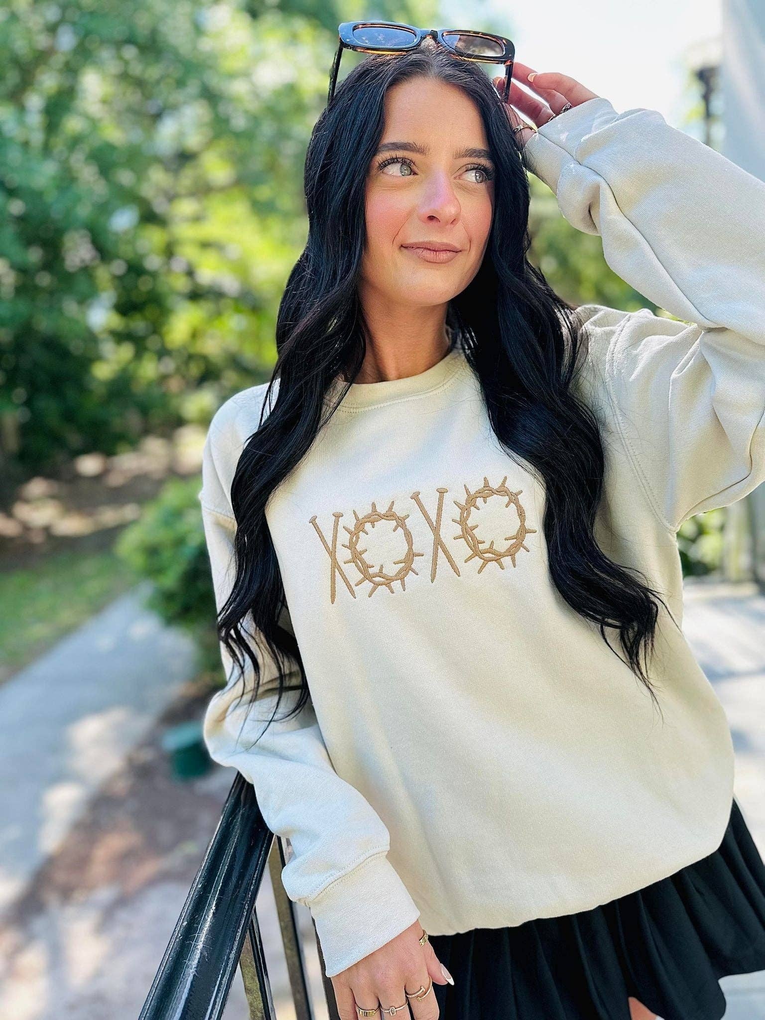 Xoxo Crown of Thorns and Nails Sweatshirt T-Shirts, Hoodie | PodTeesHub.com