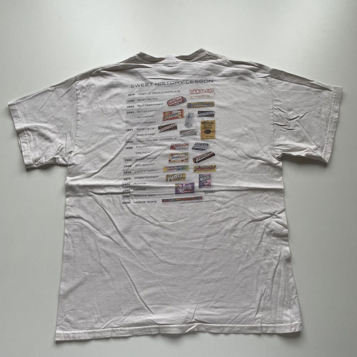 Vintage 2000s Nestle Chocolate Bar History Graphic T Shirt Hoodie, Sweatshirt | PodTeesHub.com