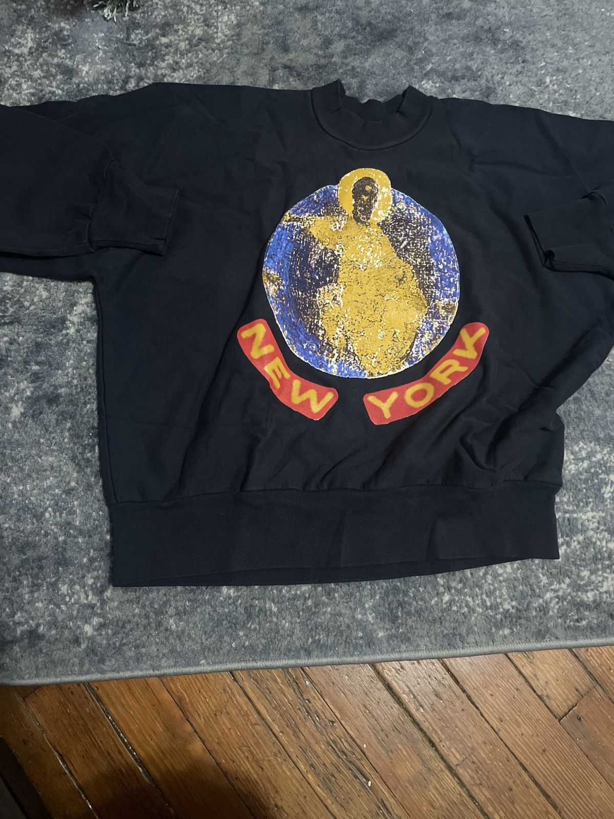 West Kanye West Jesus Is King New York Crewneck I T-Shirts, Hoodie, Sweatshirt | PodTeesHub.com