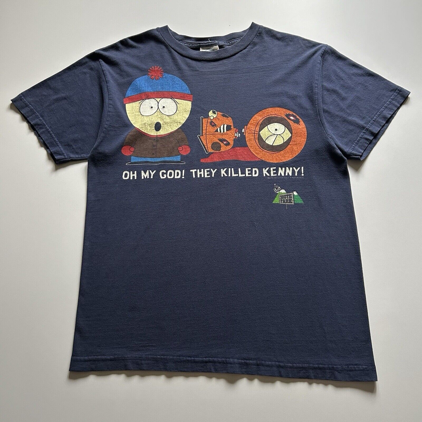 Vintage 1997 90s South Park Stan Kenny T Shirt Large Faded Hoodie, Sweatshirt | PodTeesHub.com