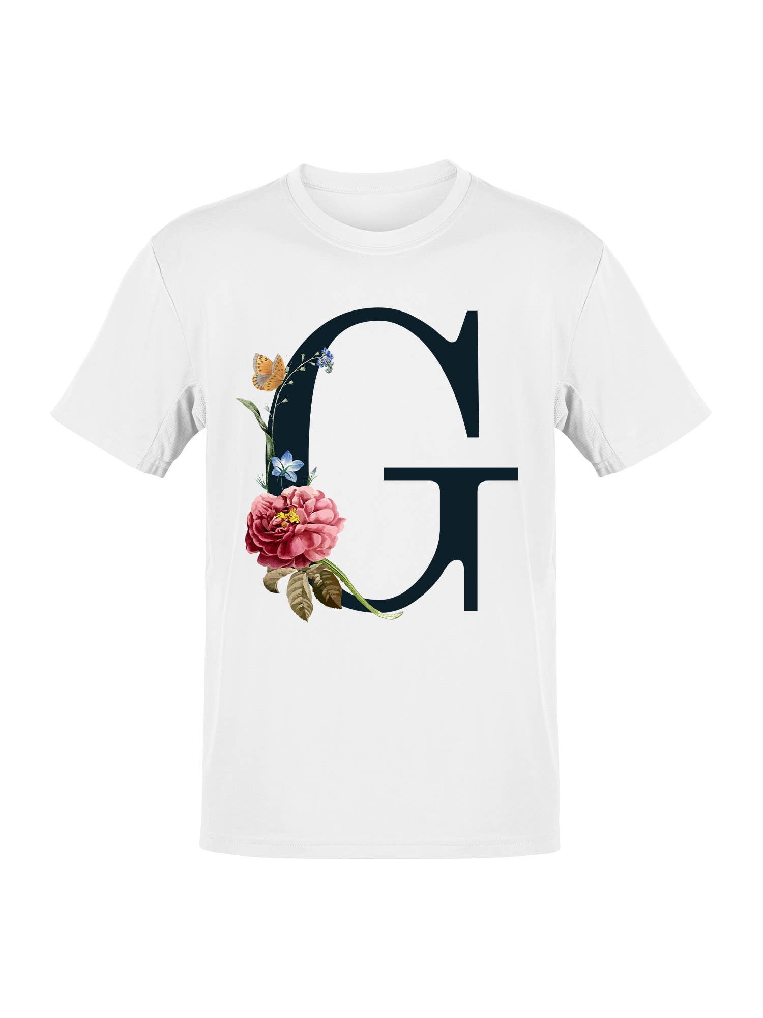 Floral Letter G Design Women's T-Shirt Hoodie, Sweatshirt | PodTeesHub.com