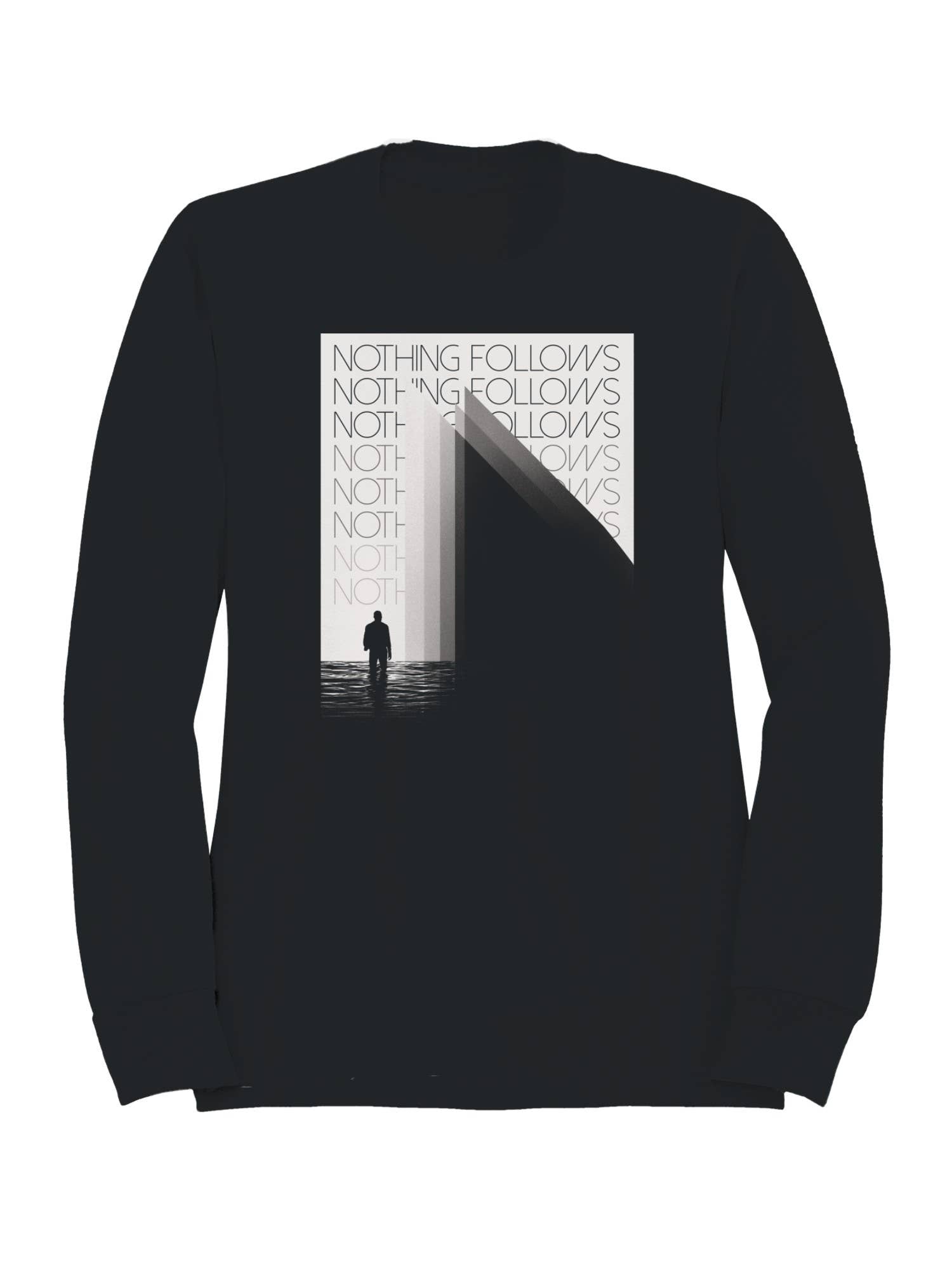 Nothing Follows Abstract Design Men's Sweatshirt T-Shirts, Hoodie | PodTeesHub.com