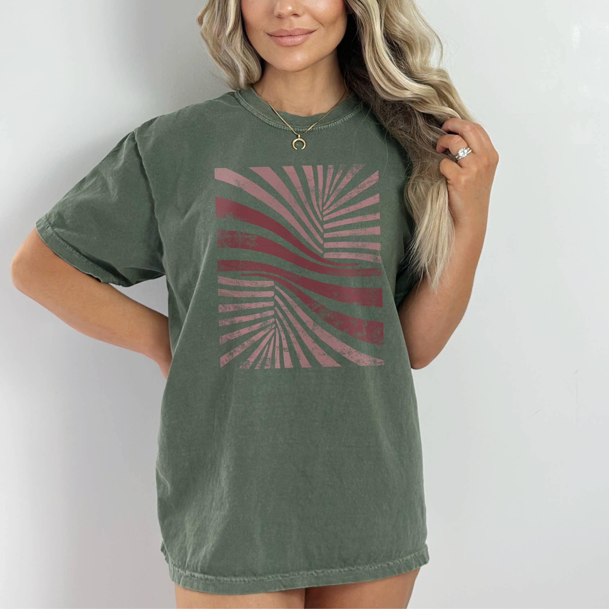 Wave Geometric Tee | Sizes S-2XL Hoodie, Sweatshirt | PodTeesHub.com