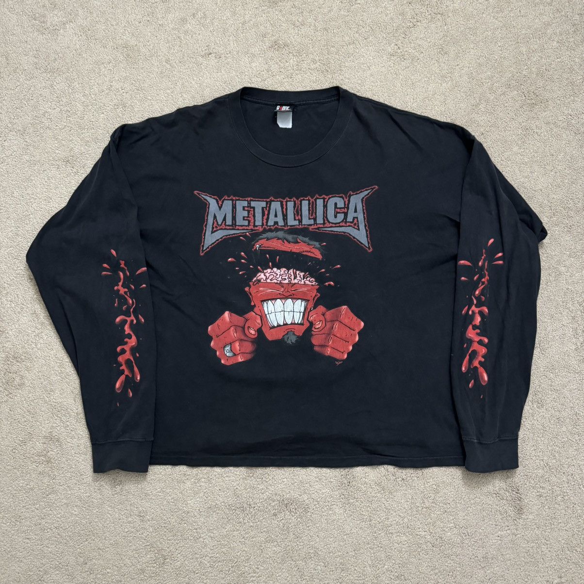 Metallica X Vintage Vintage Metallica Long Sleeve Tee Hoodie, Sweatshirt | PodTeesHub.com